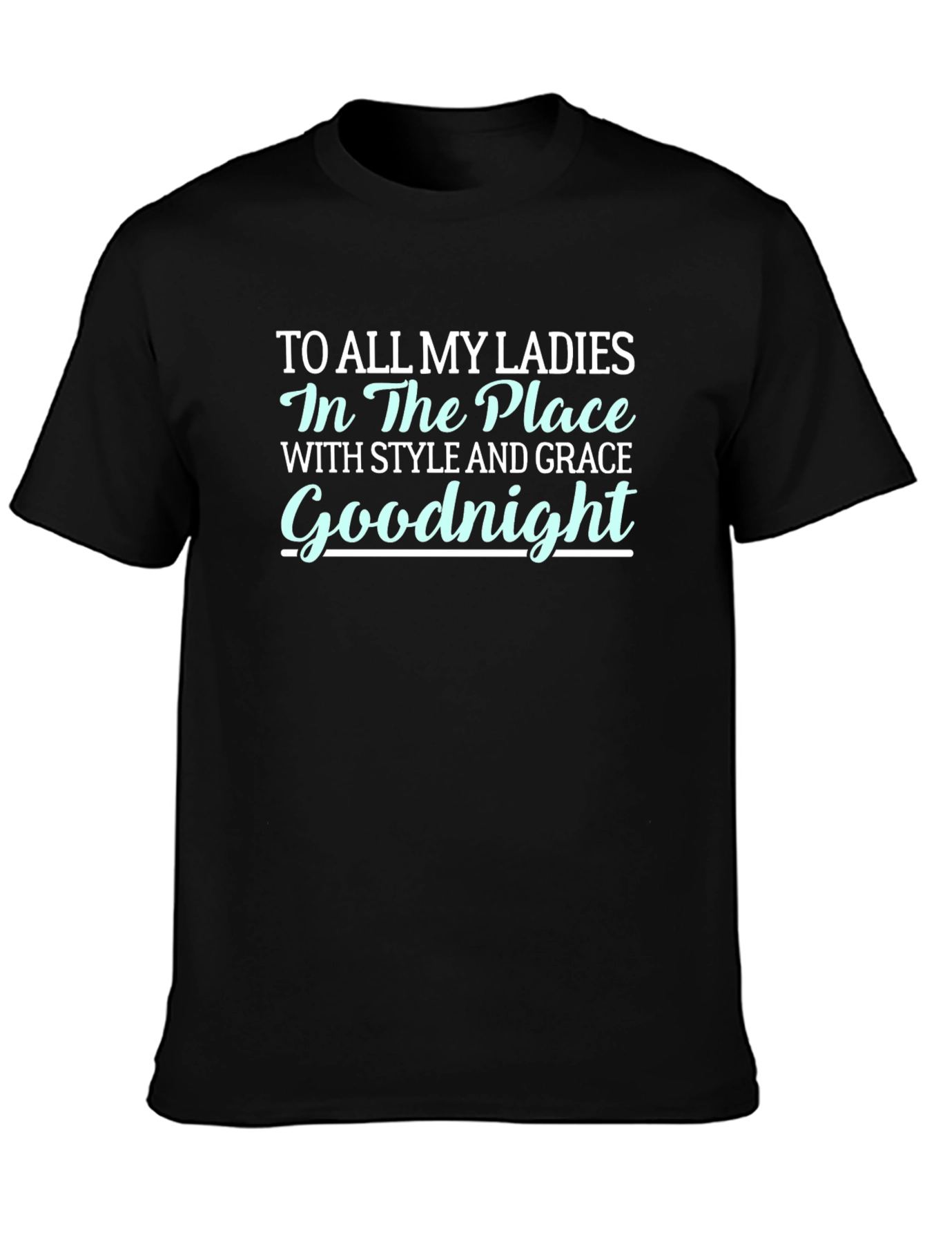 Black Goodnight Ladies T-Shirt view 3