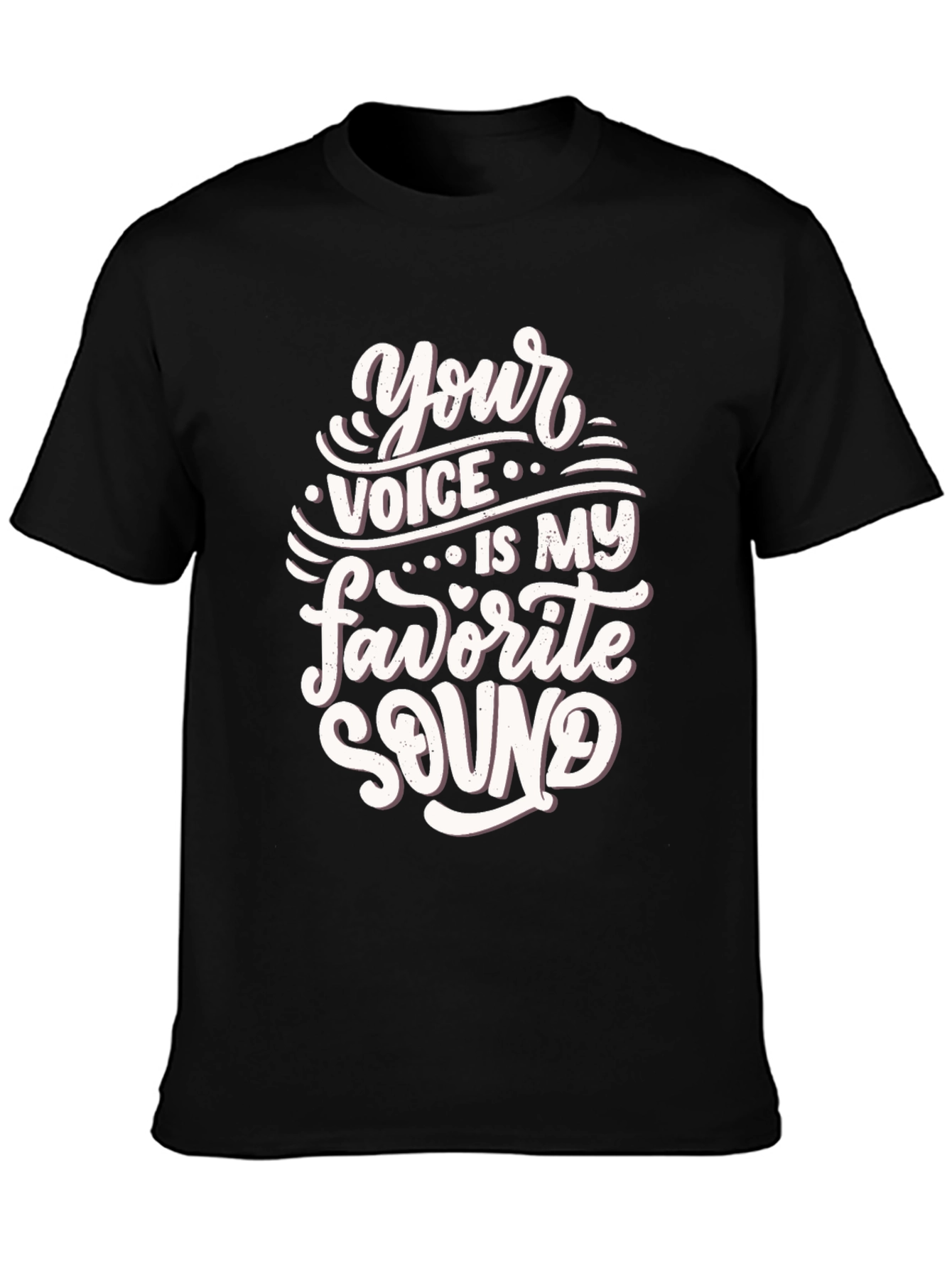 Black Your Voice is My Favorite Sound T-Shirt view 3