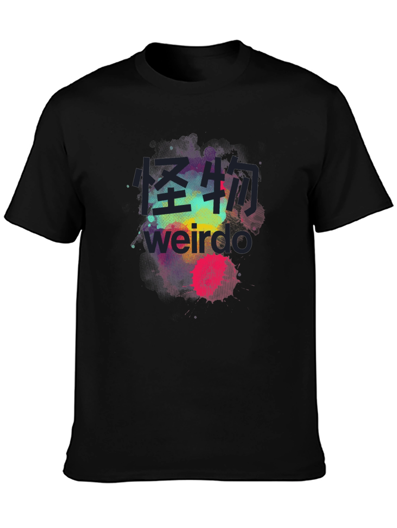 Black Weirdo Graphic T-Shirt - Street Style Tee view 3