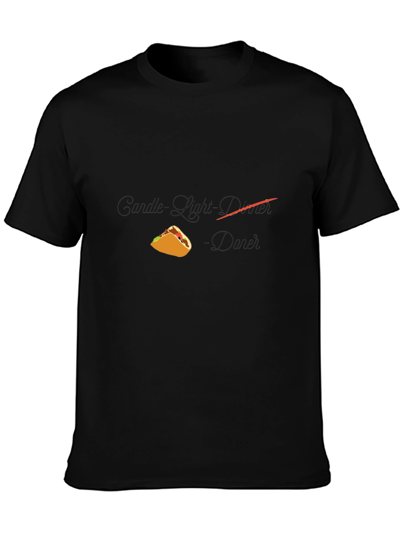 Taco Dinner T-Shirt - Candlelight Novelty Tee - 3