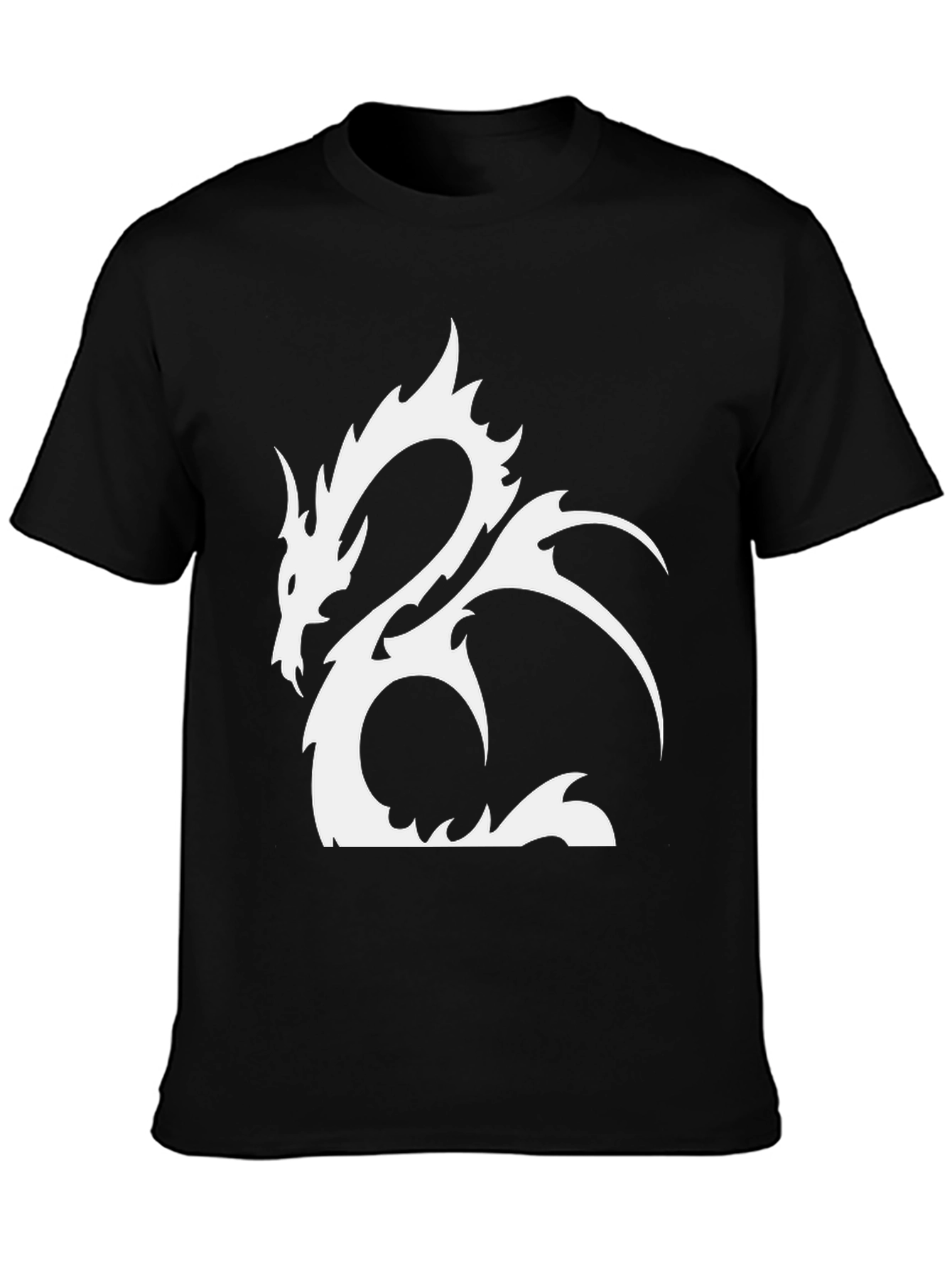 Black Dragon Graphic Black Tee - Stylish & Unique view 3