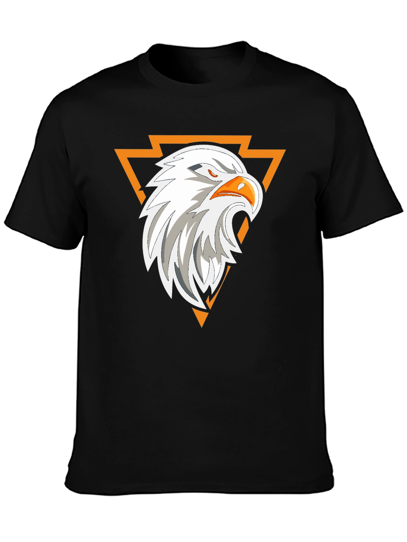 Black Eagle Graphic Print Black T-Shirt view 3