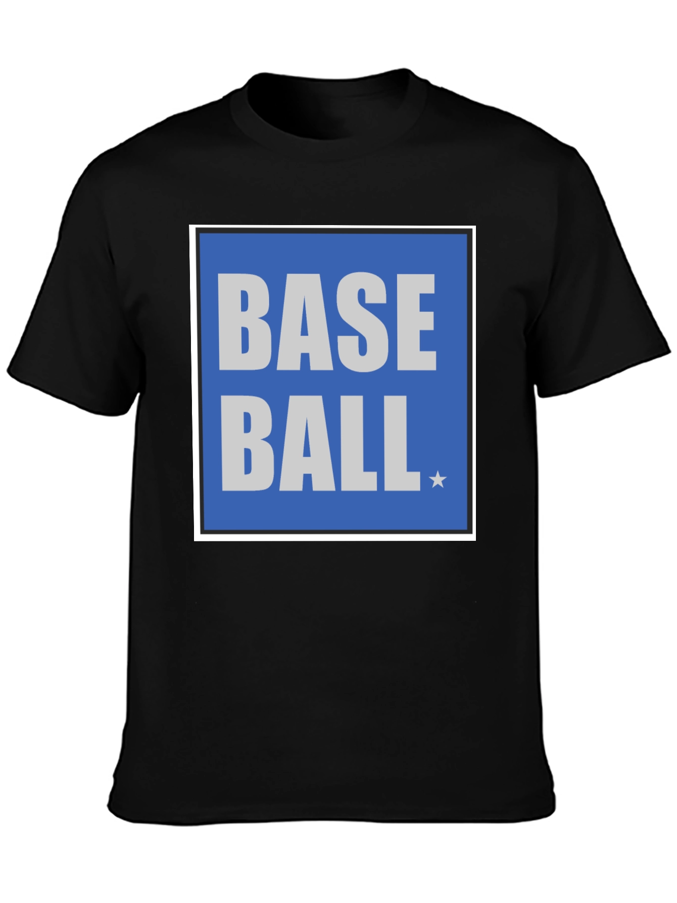 Black Baseball Graphic Tee - Classic Sports T-Shirt view 3