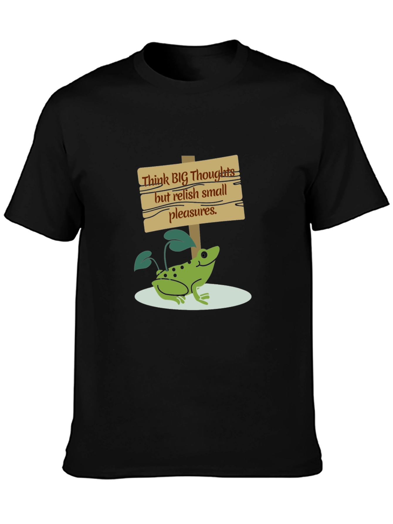 Black Think Big Frog Graphic Tee - Relish Small Pleasures view 3