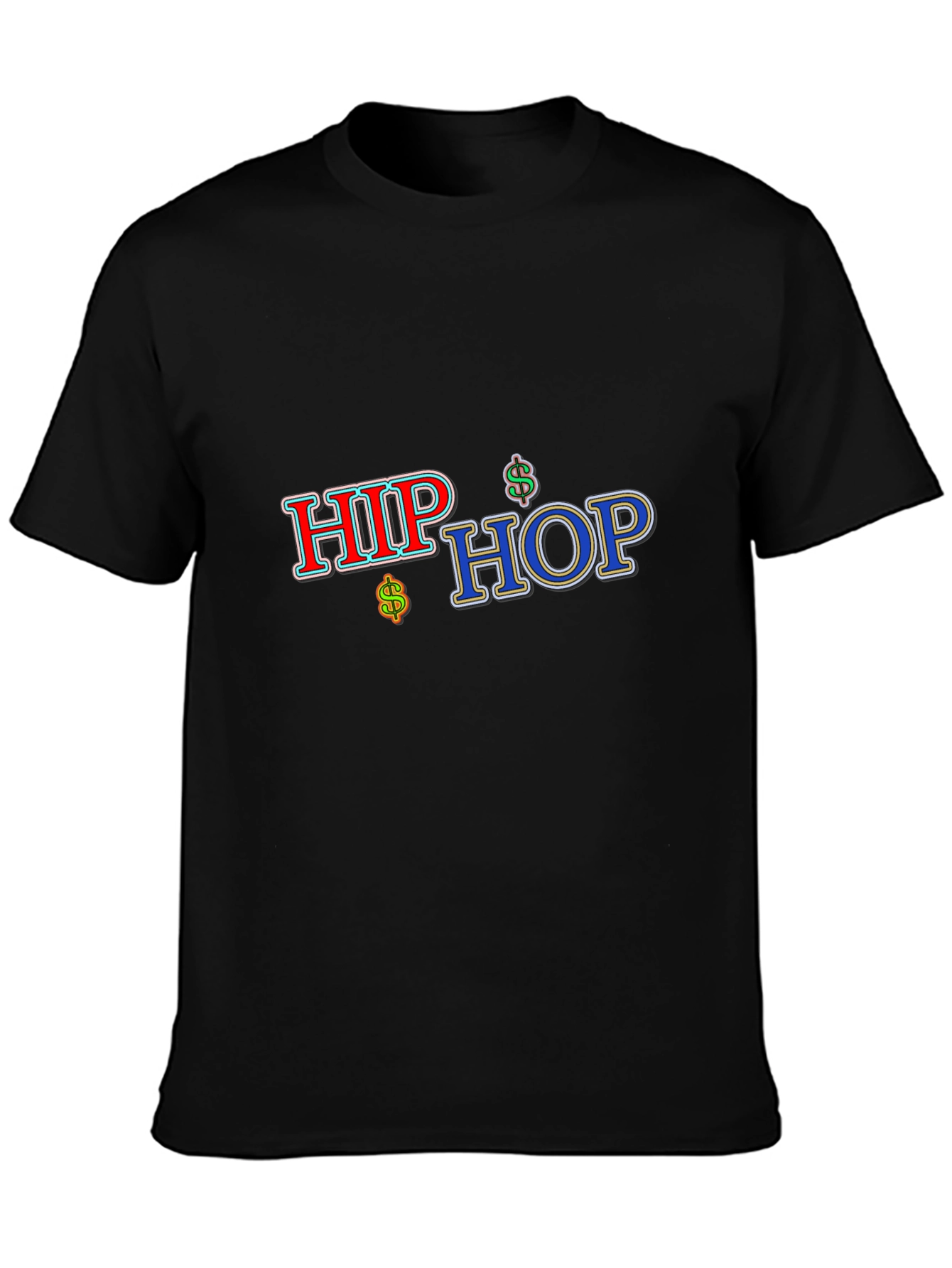 Black Hip Hop Black T-Shirt view 3