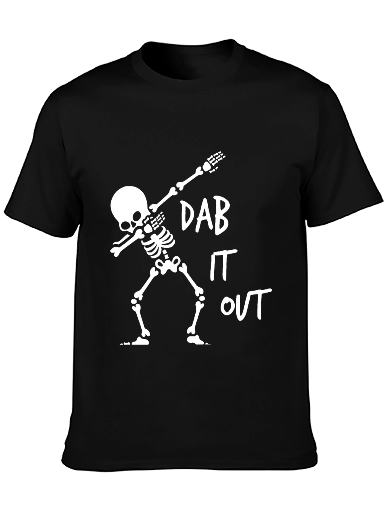 Dab It Out Skeleton Tee - Cool Graphic Print - 3