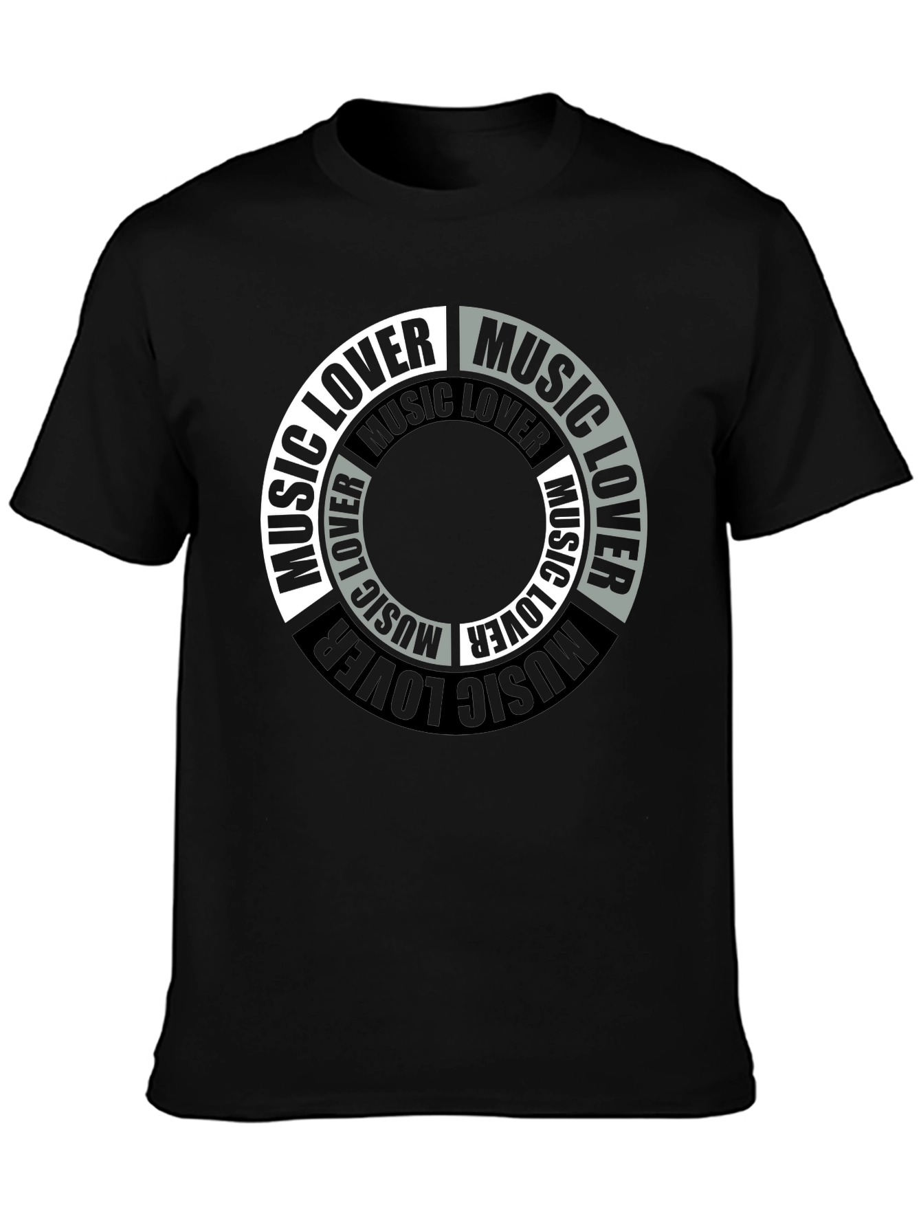 Black Music Lover Graphic T-Shirt - Stylish & Comfortable view 3