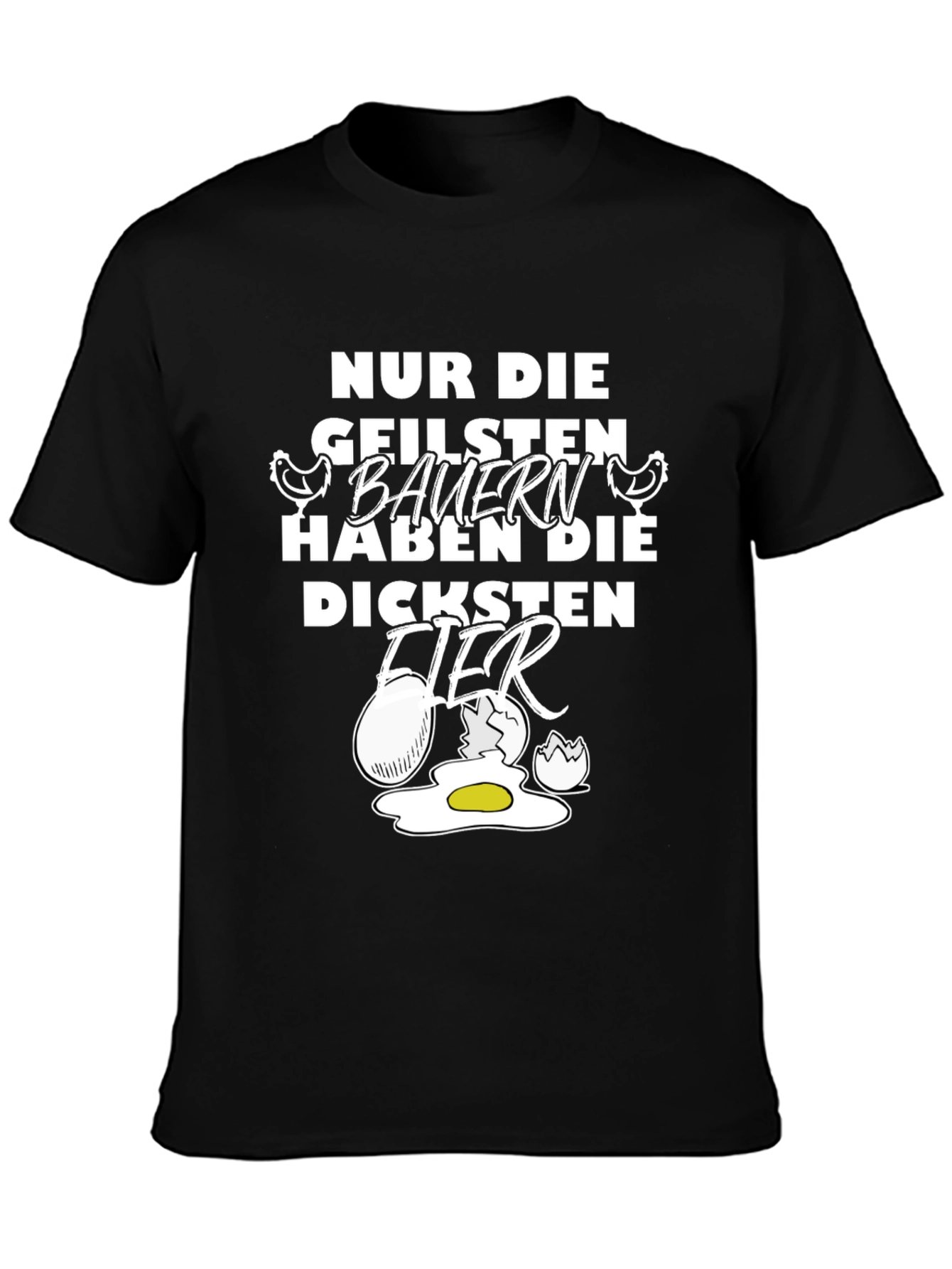 Black Funny German Farmer's Graphic T-Shirt view 3