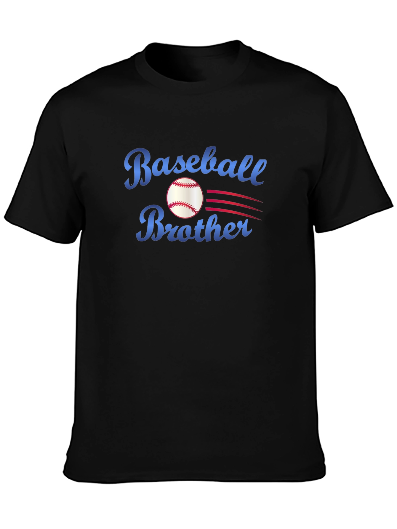 Black Baseball Brother T-Shirt - Stylish Sports Tee view 3