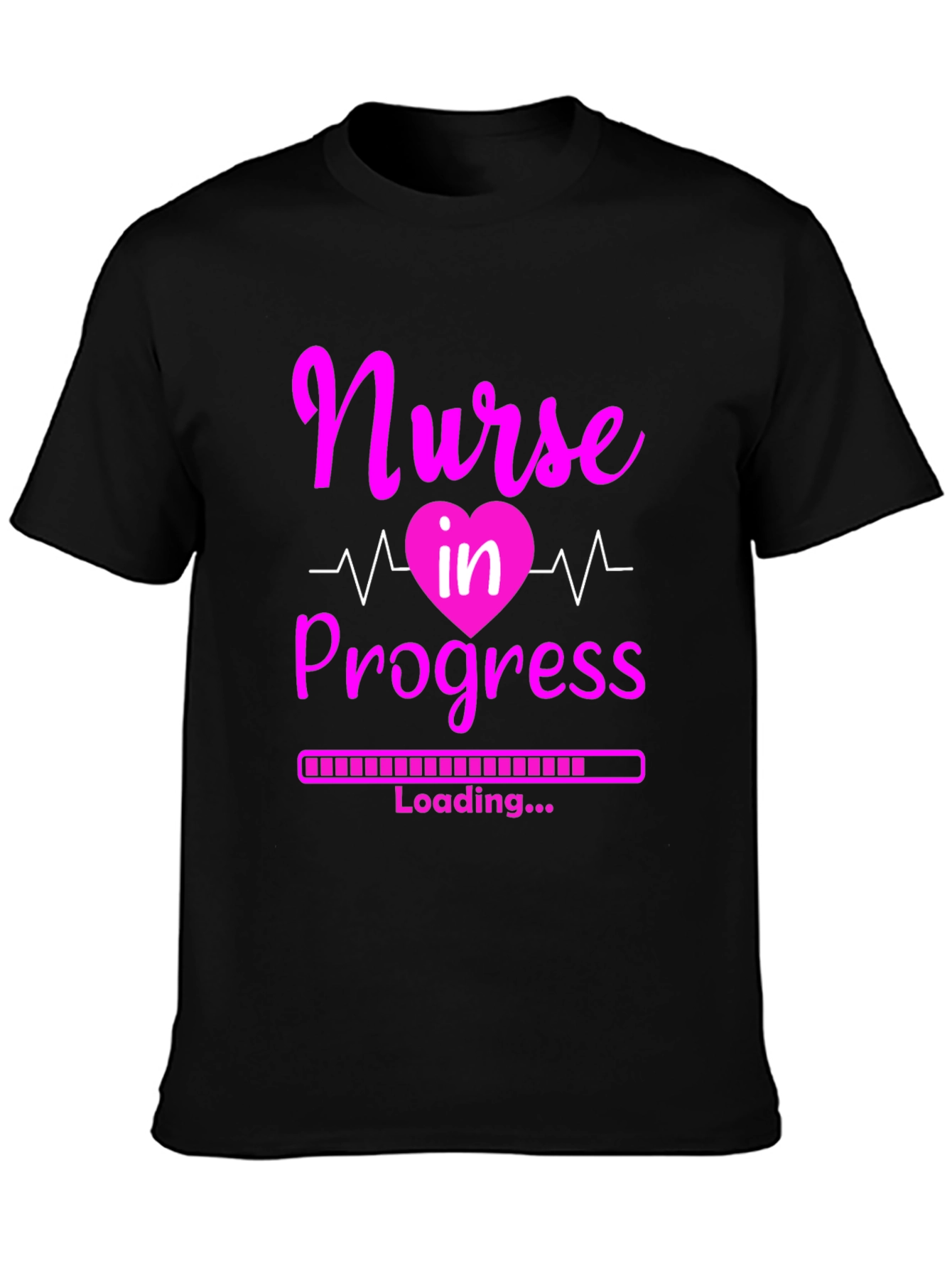 Black Nurse in Progress T-Shirt - Future Healthcare Hero view 3