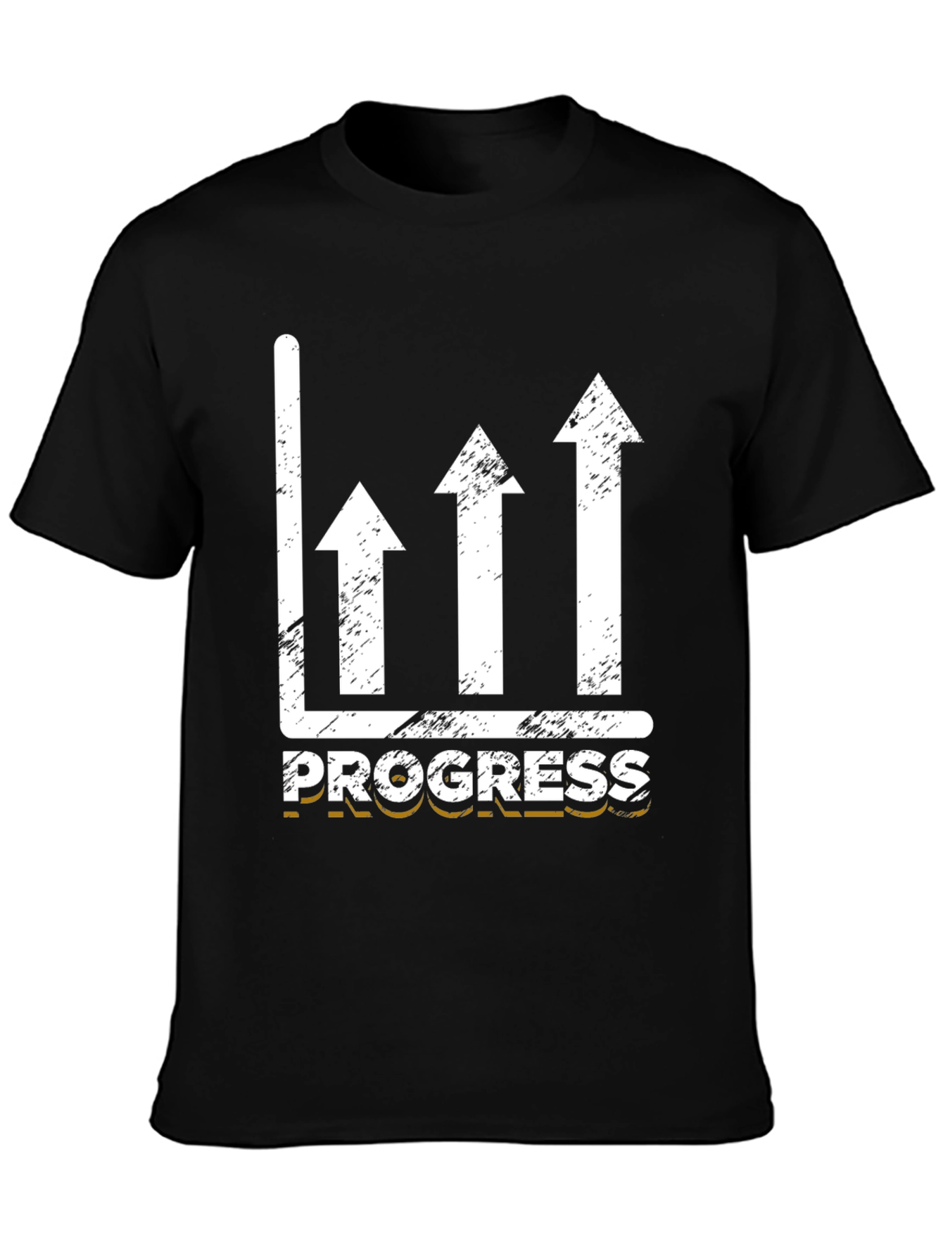 Black Progress Arrow Graphic T-Shirt view 3