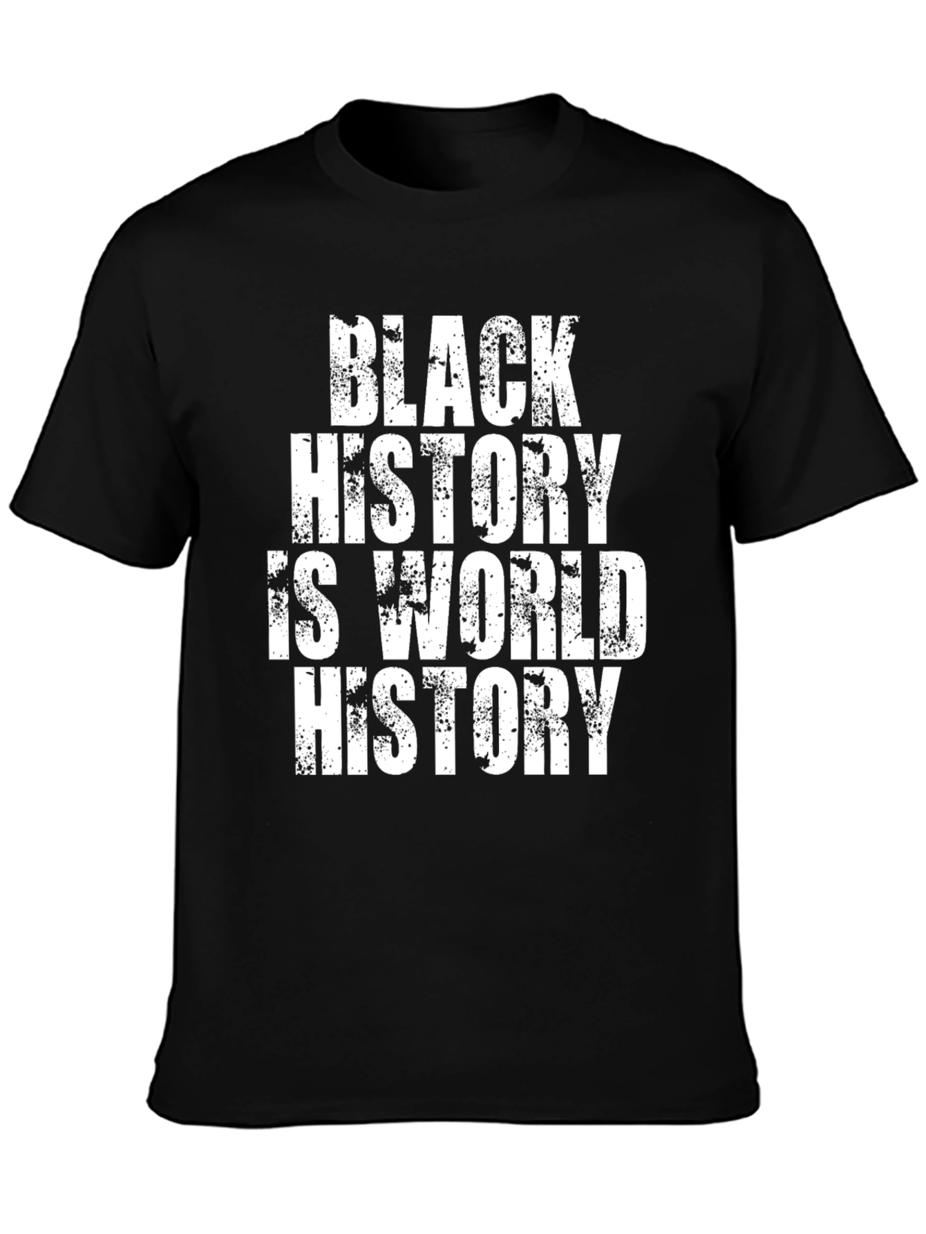 Black Black History Is World History Graphic Tee view 3