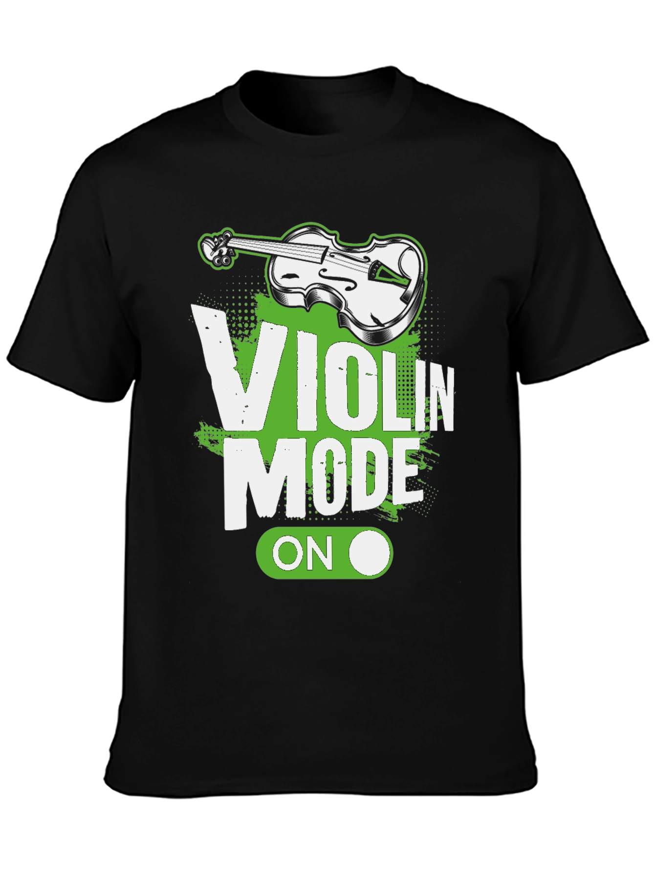 Black Violin Mode On Graphic Tee - Black view 3