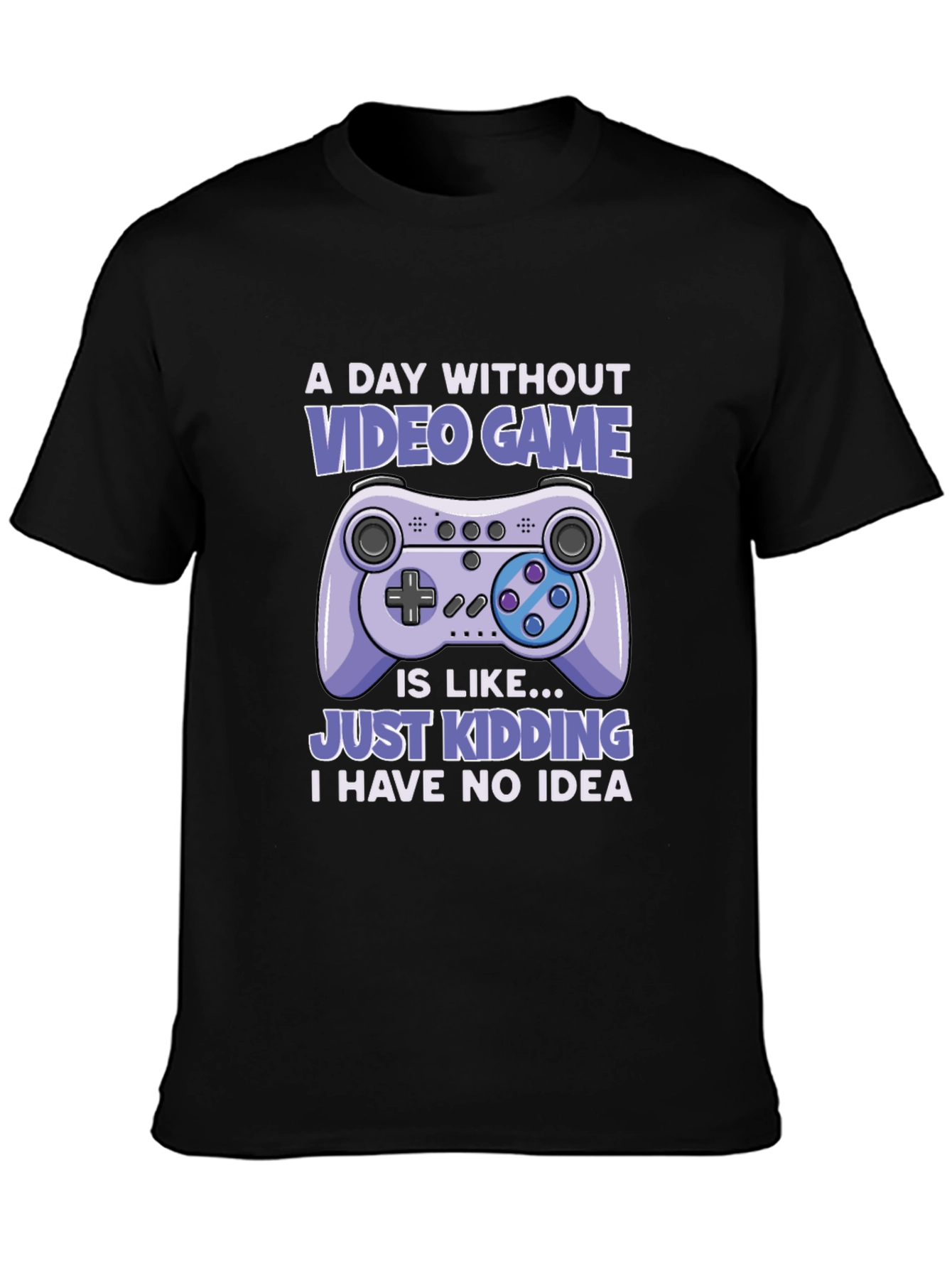 Black Funny Video Game T-Shirt - Gamer Humor Tee view 3
