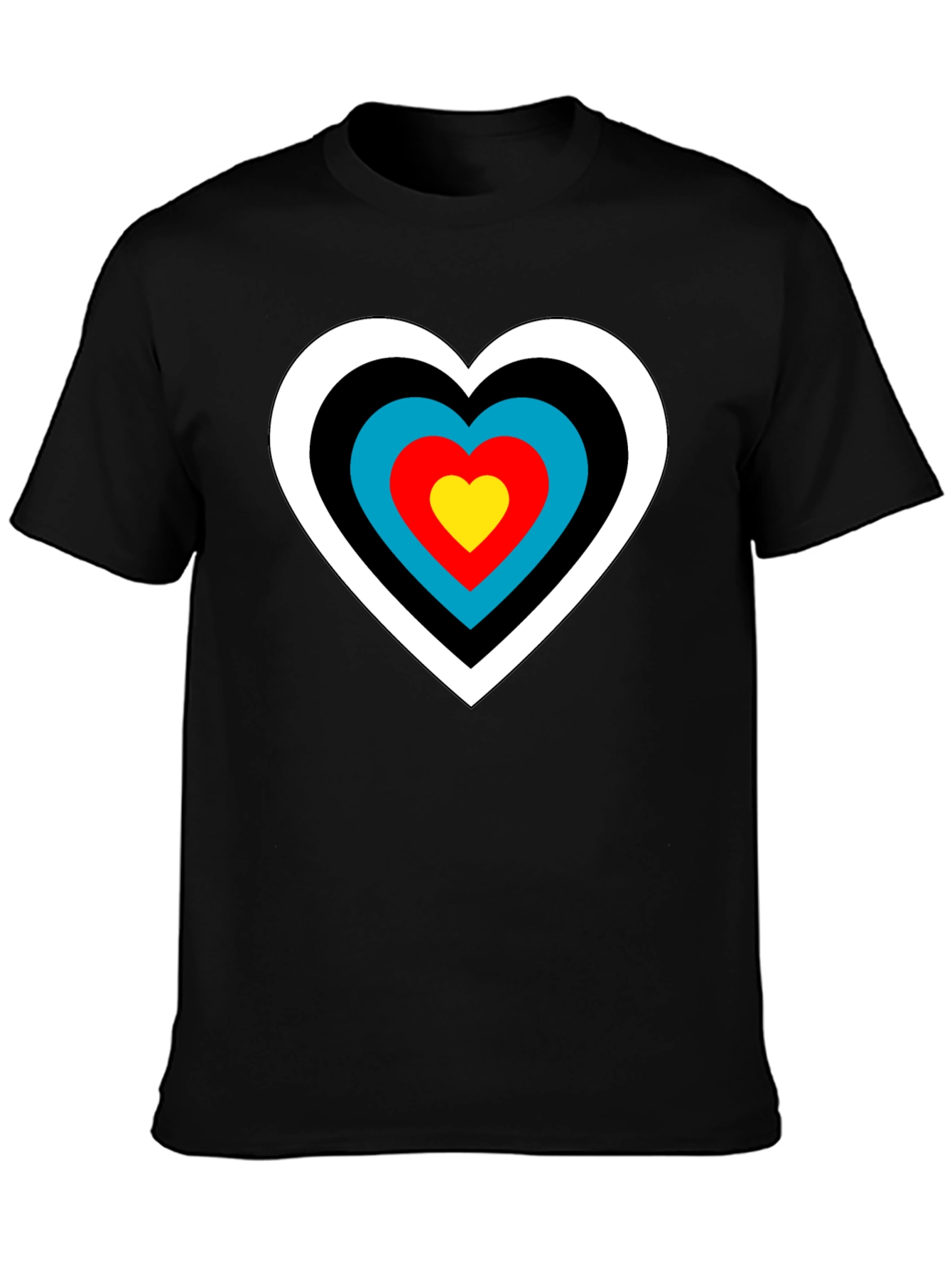 Black Heart Target T-Shirt - Archery Love Tee view 3