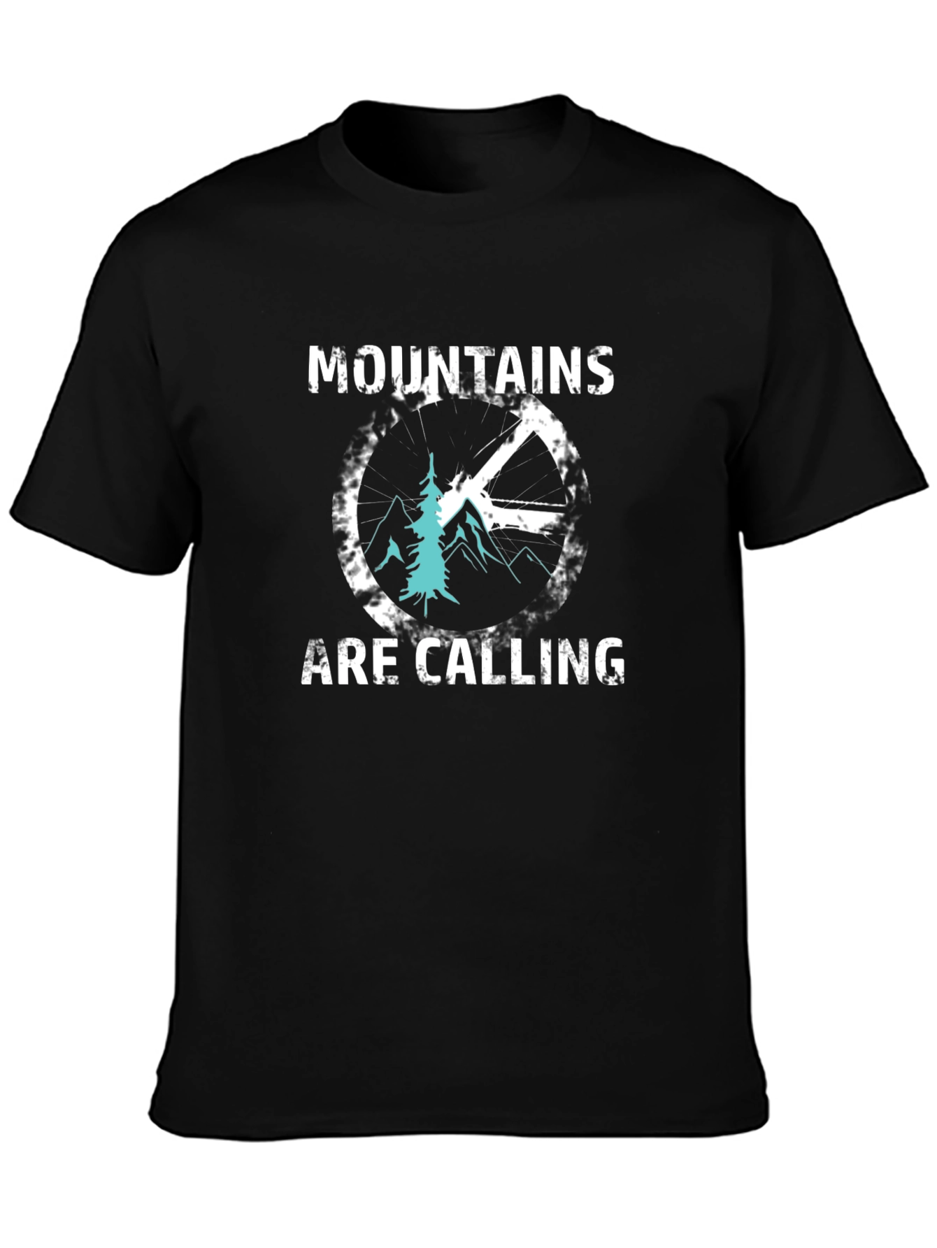 Black Mountains Are Calling Graphic Tee - Outdoor Adventure Shirt view 3