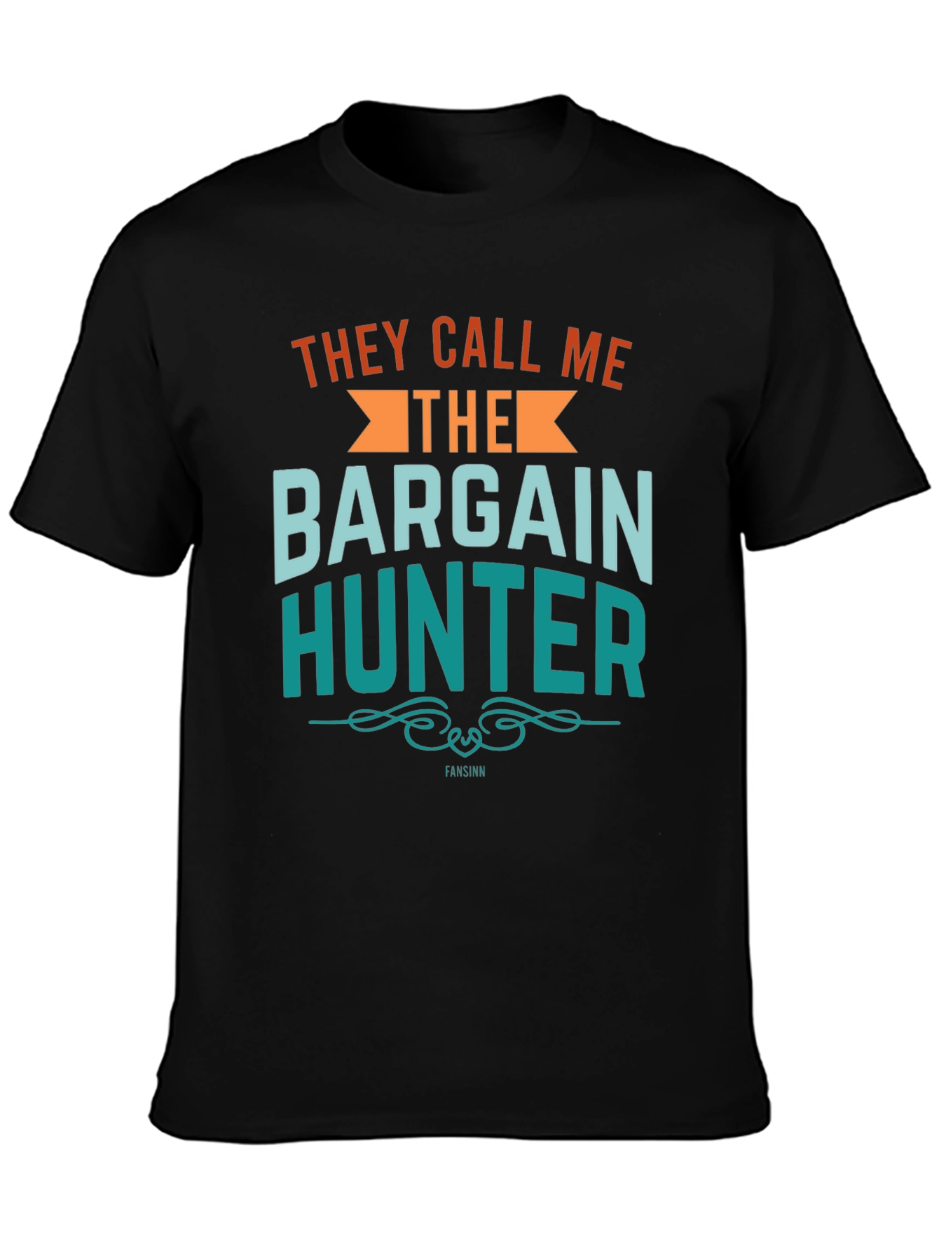 Black Bargain Hunter Graphic Tee - Stylish Unisex Cotton T-Shirt view 3