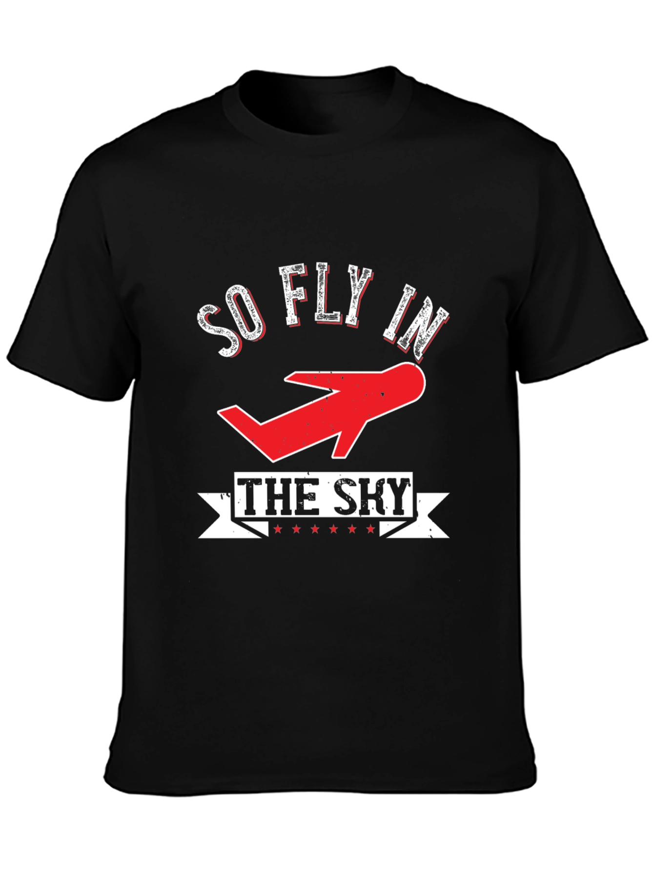 Black So Fly in the Sky Graphic T-Shirt view 3