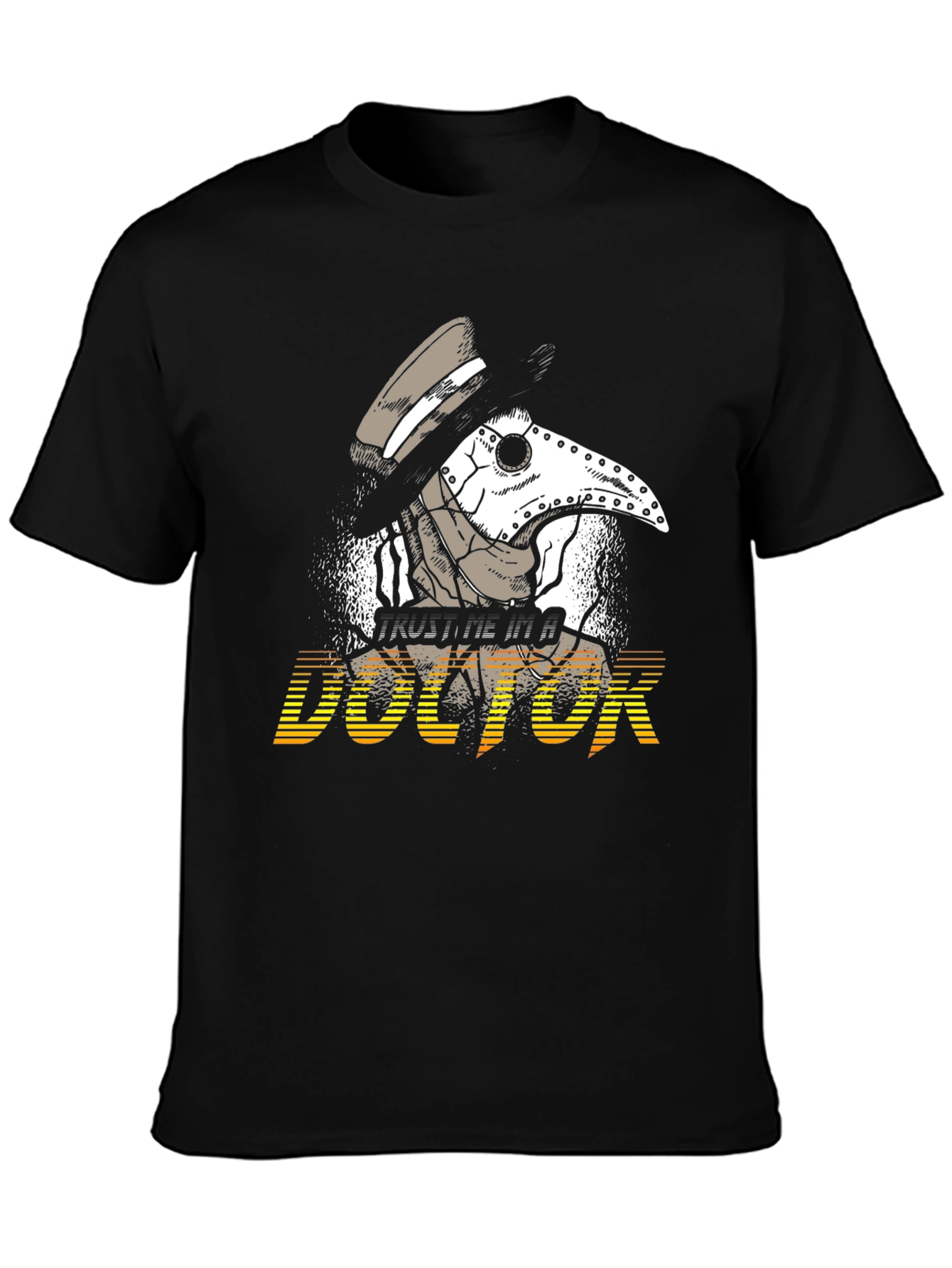 Plague Doctor Graphic T-Shirt - Trust Me, I'm A Doctor - 3