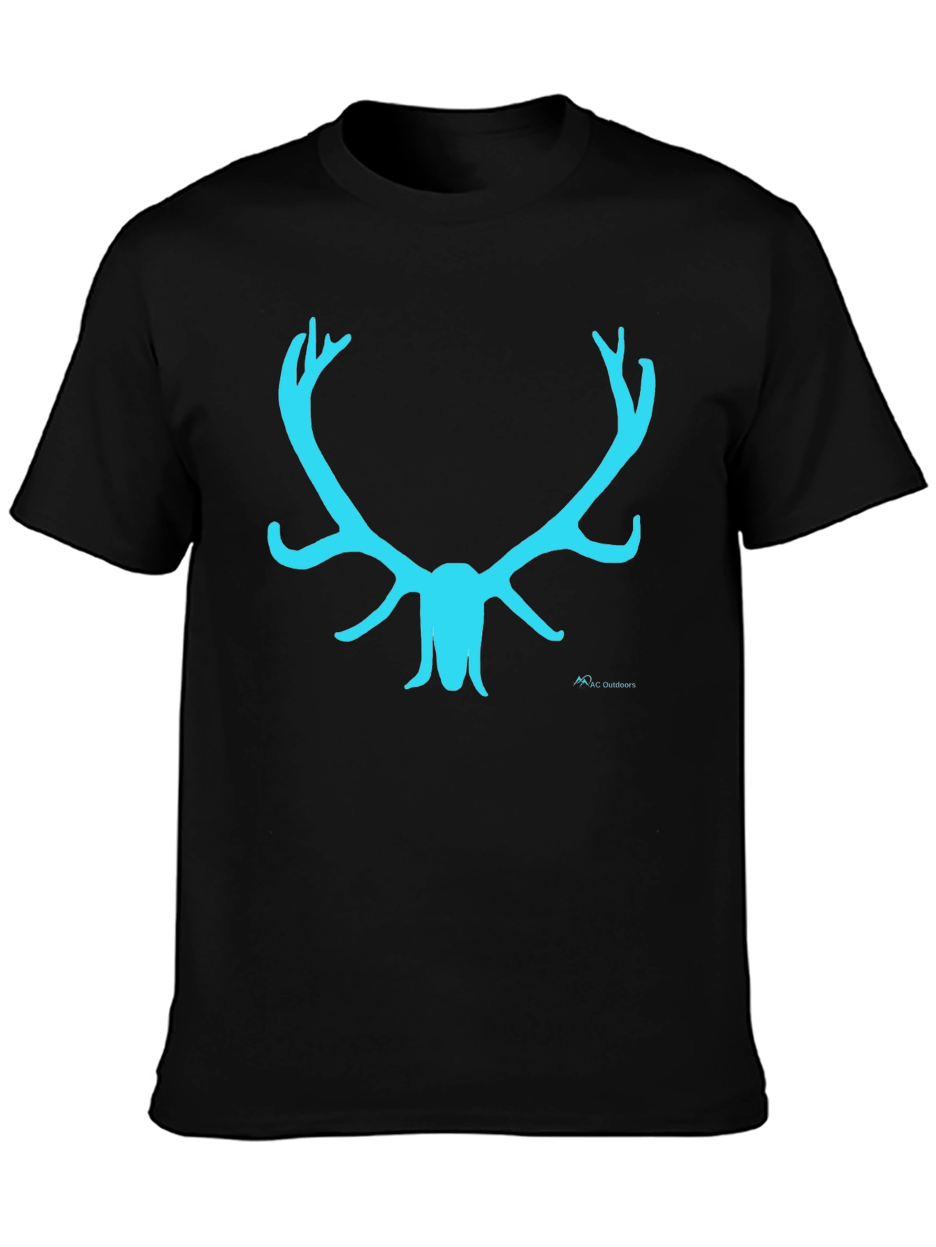 Black Cool Antler Graphic Tee - Black T-Shirt view 3