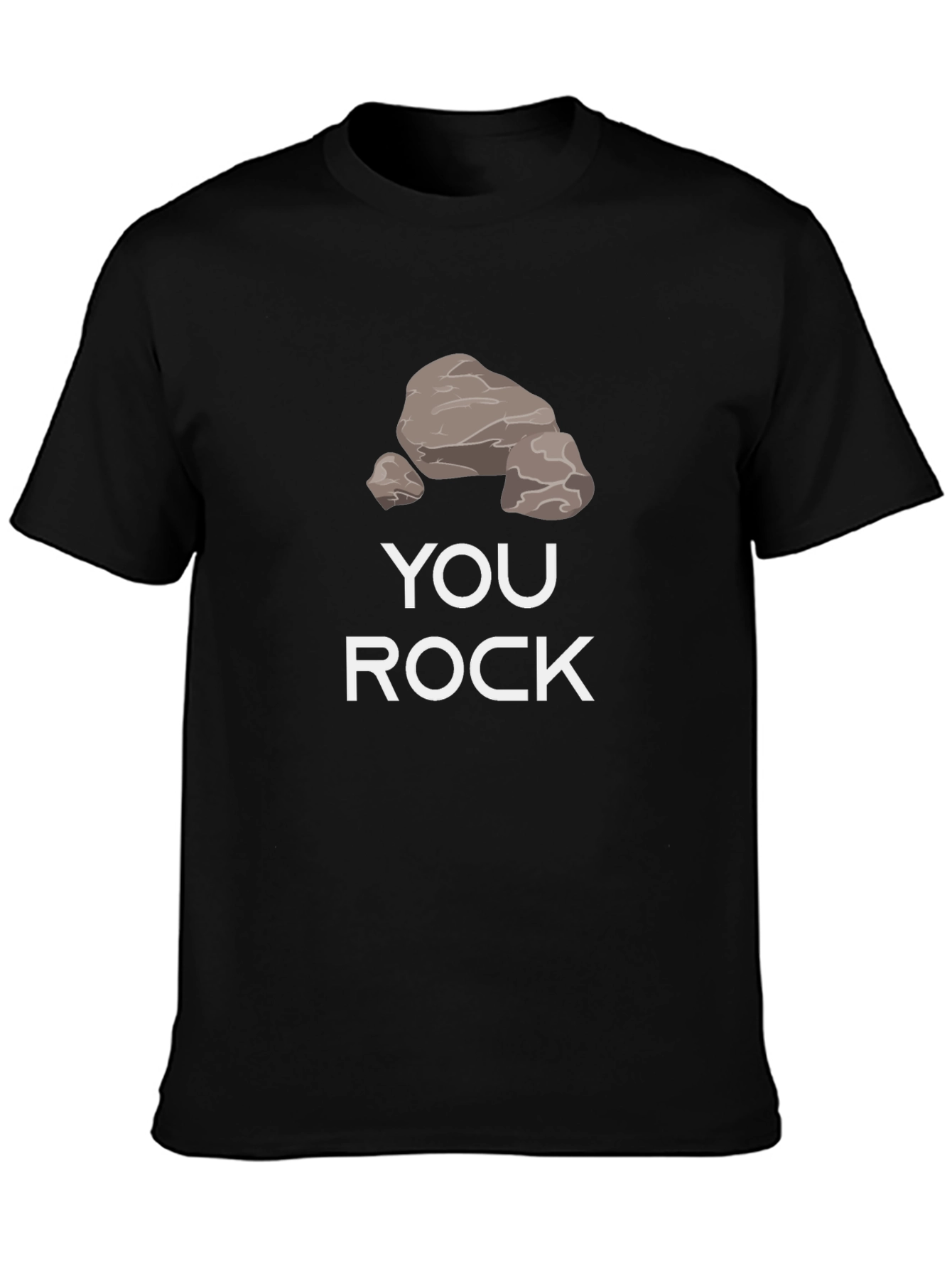 Black You Rock T-Shirt - Graphic Tee view 3