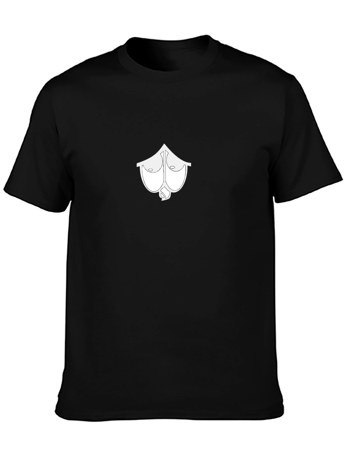 Black Men's Black T-Shirt with Boobs Ace Spade Graphic Print view 3