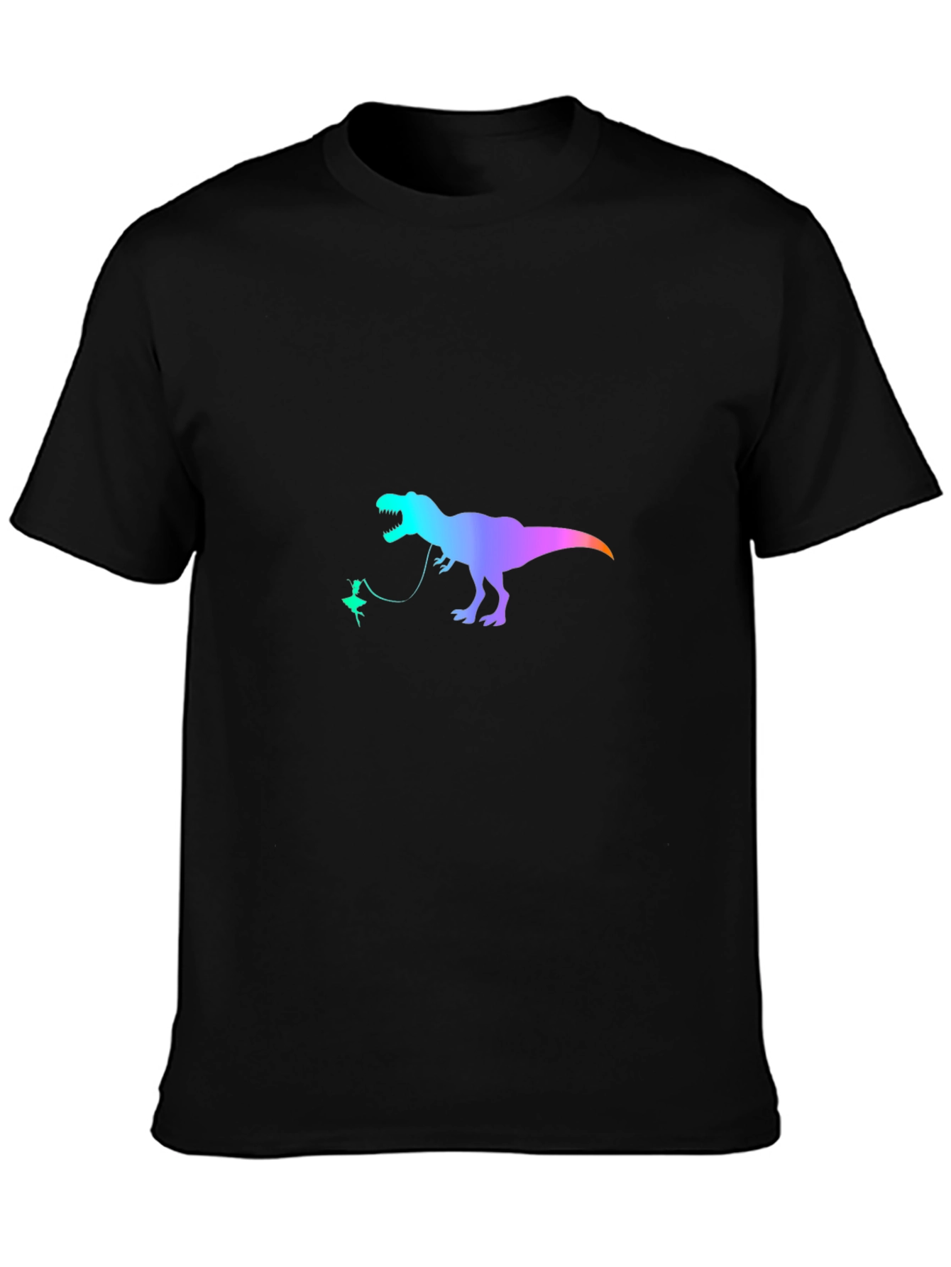 Black Dino Dancer Tee - Fun & Quirky T-Shirt view 3