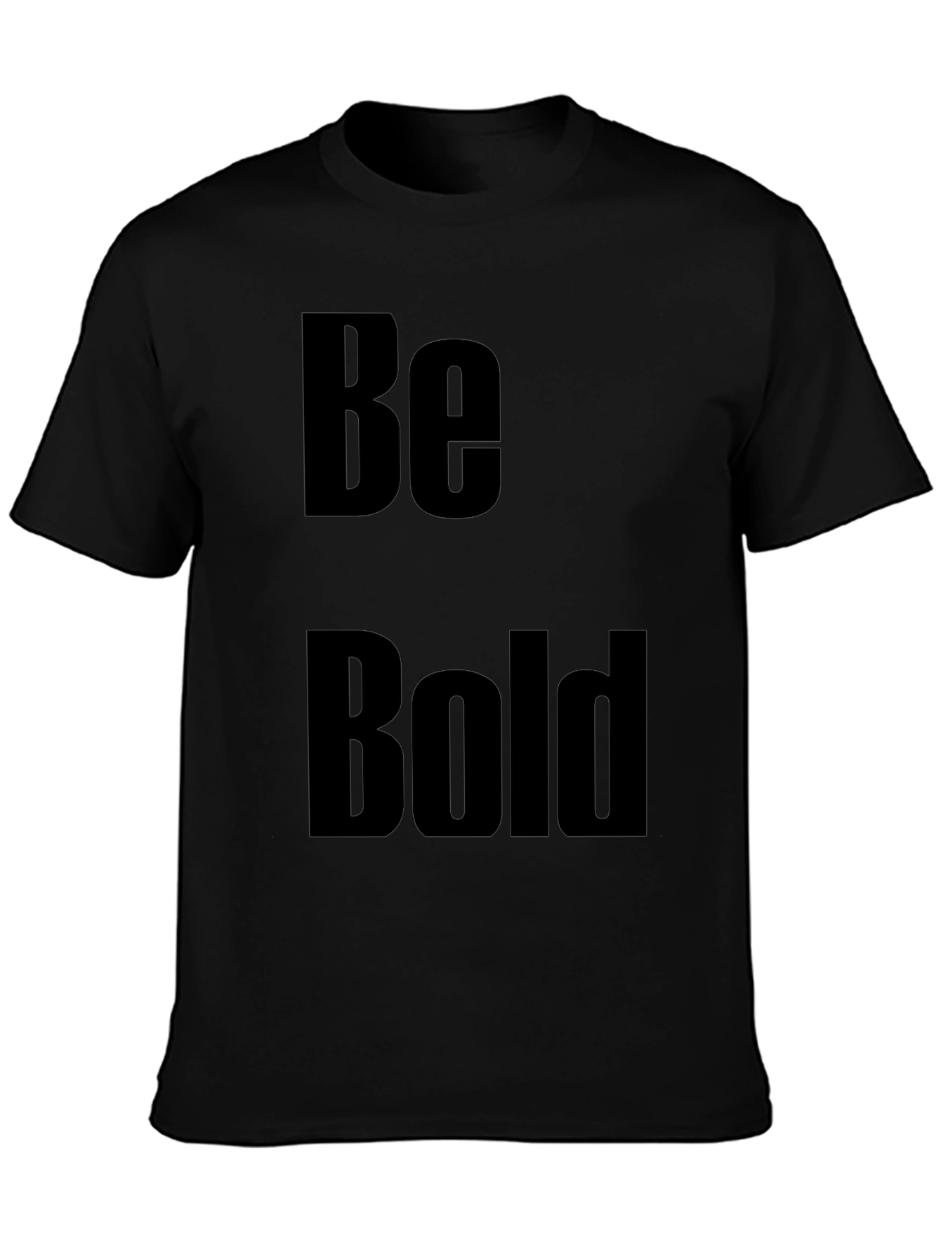 Black Be Bold Graphic Tee - Black view 3