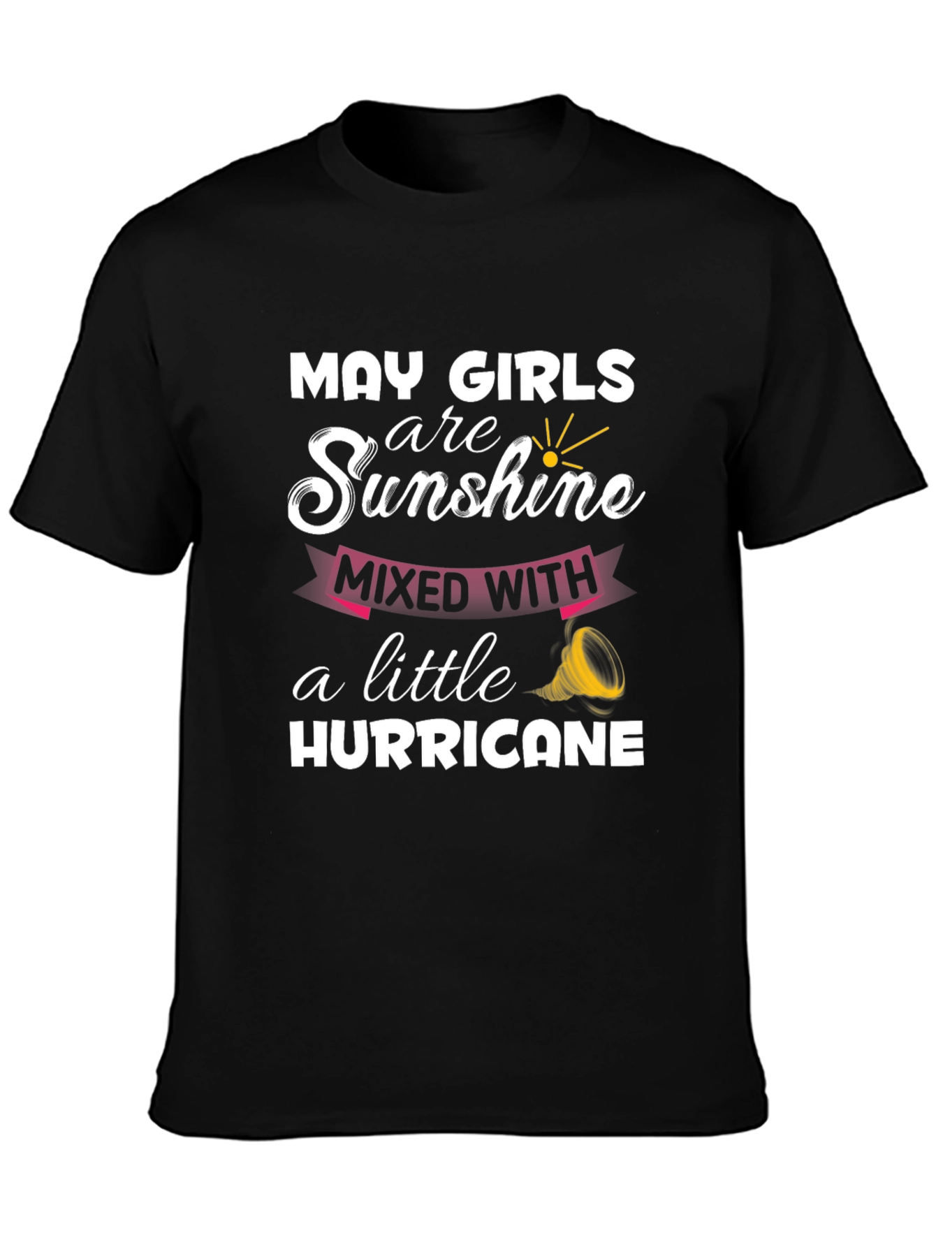 Black May Girls Sunshine & Hurricane T-Shirt view 3