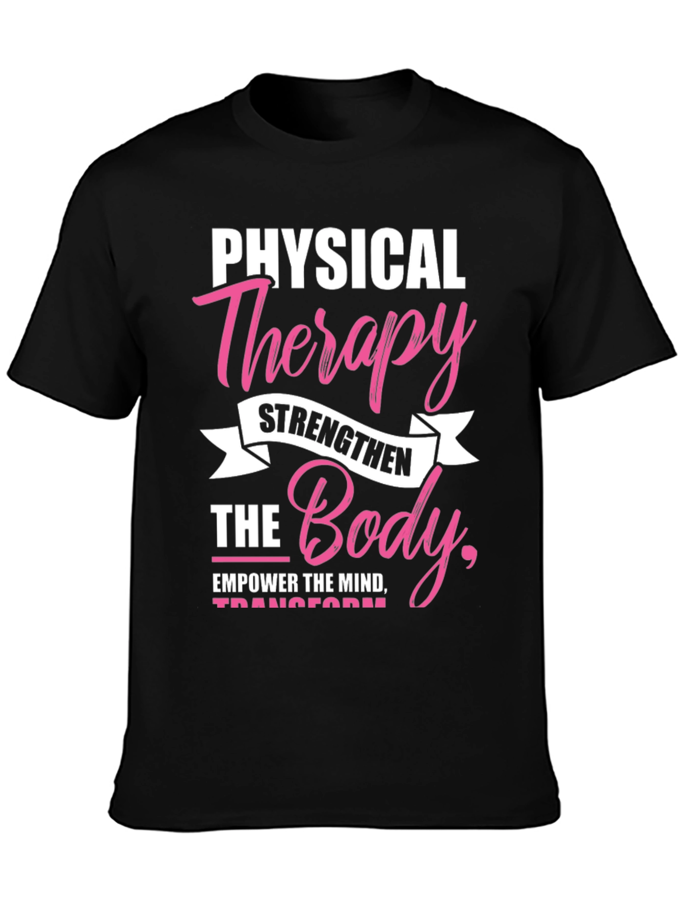 Black Physical Therapy Body & Mind Graphic Tee view 3