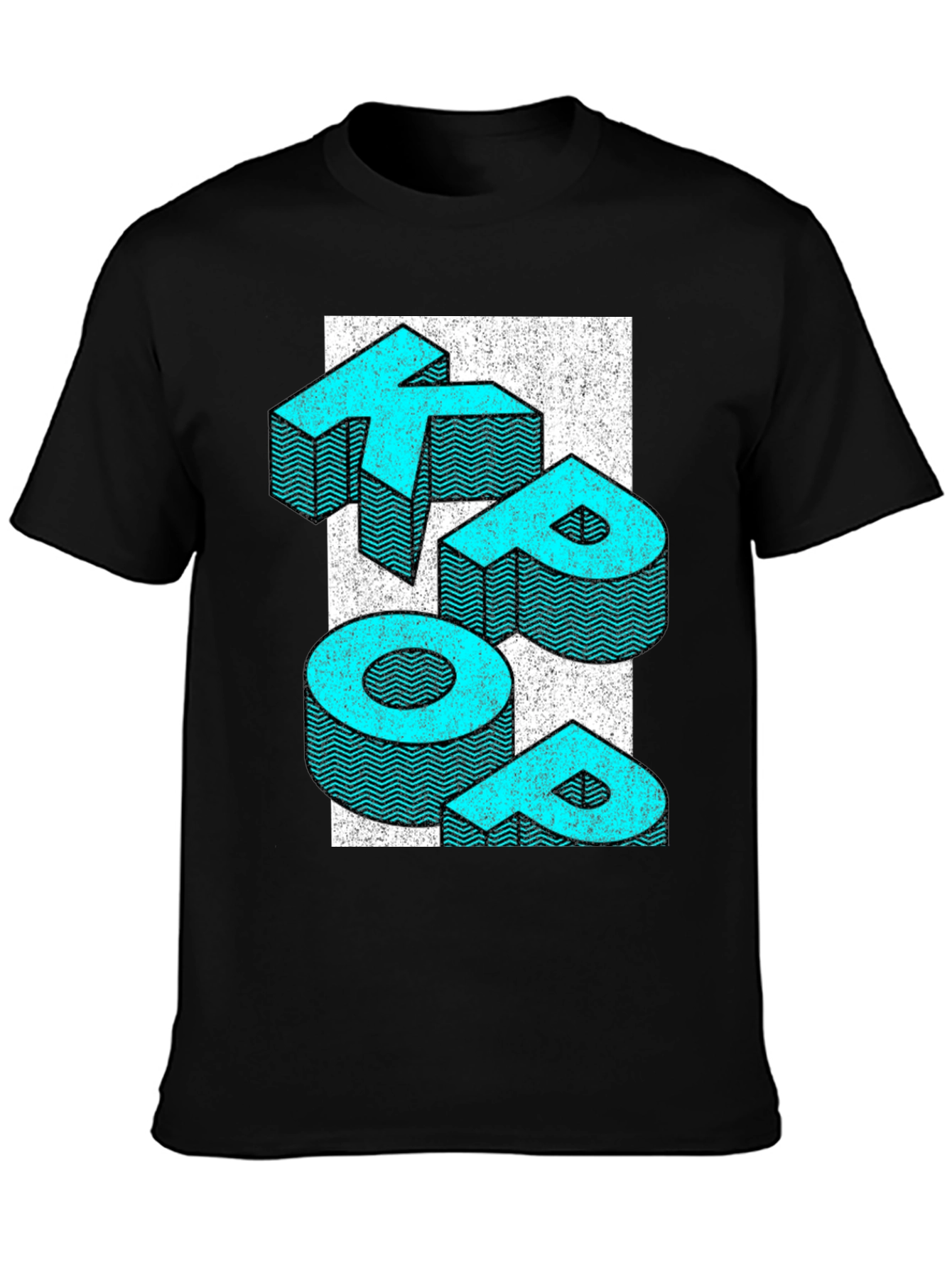 Black Retro KEEP POP T-Shirt - Graphic Print Tee view 3
