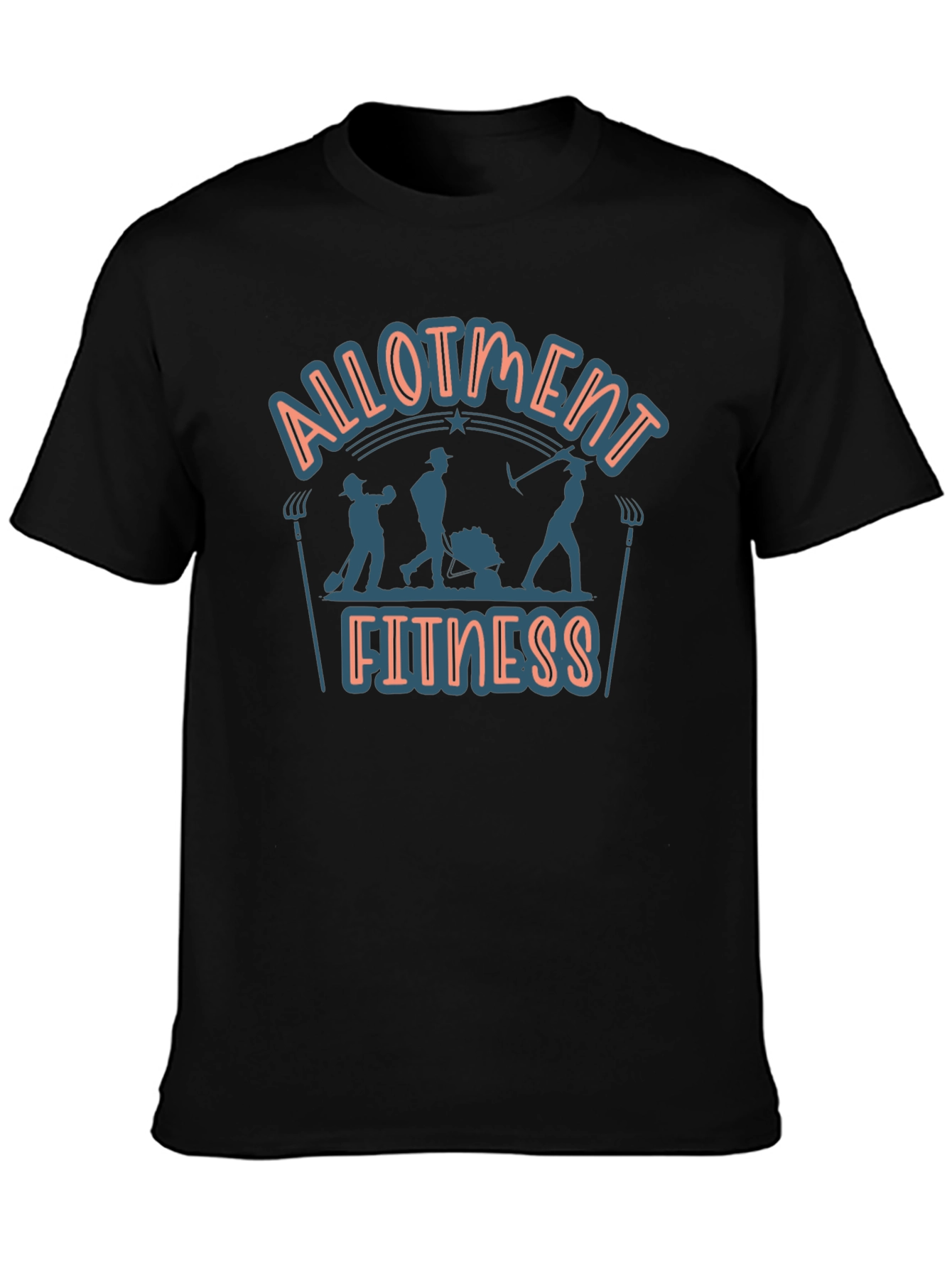 Black Allotment Fitness Graphic T-Shirt view 3