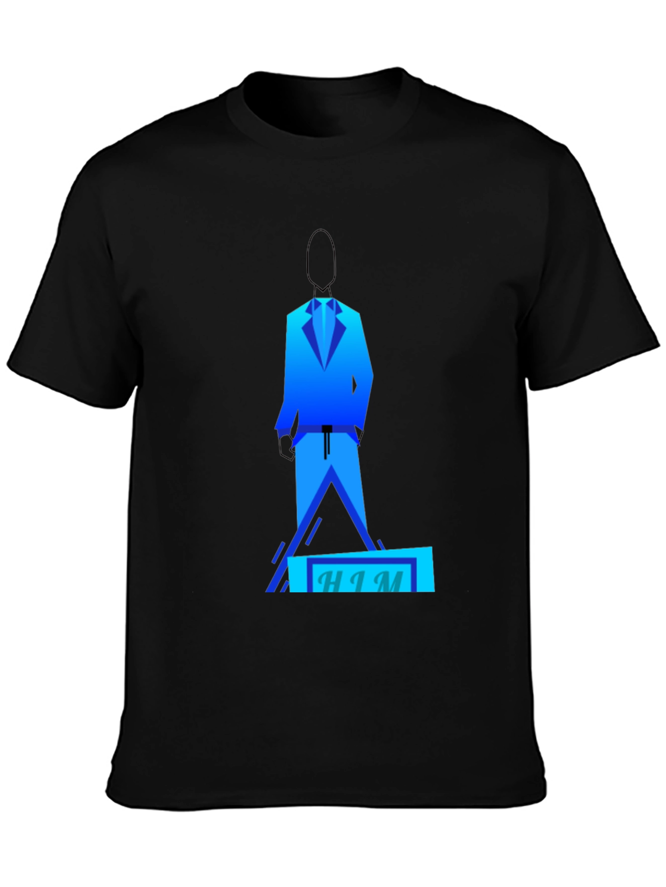 Geometric HIM Graphic Tee - Modern Design - 3