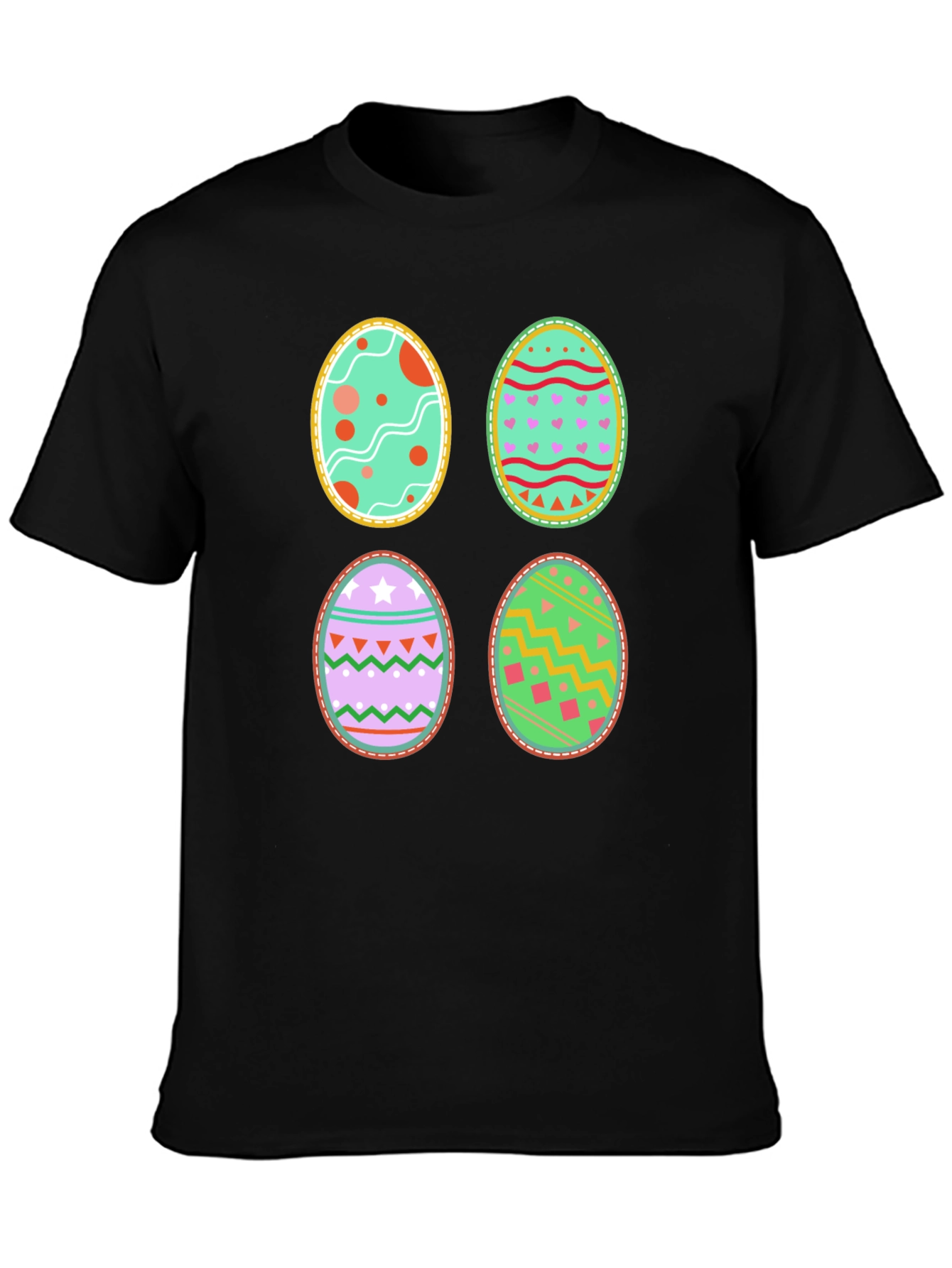 Black Easter Eggs Graphic Tee view 3