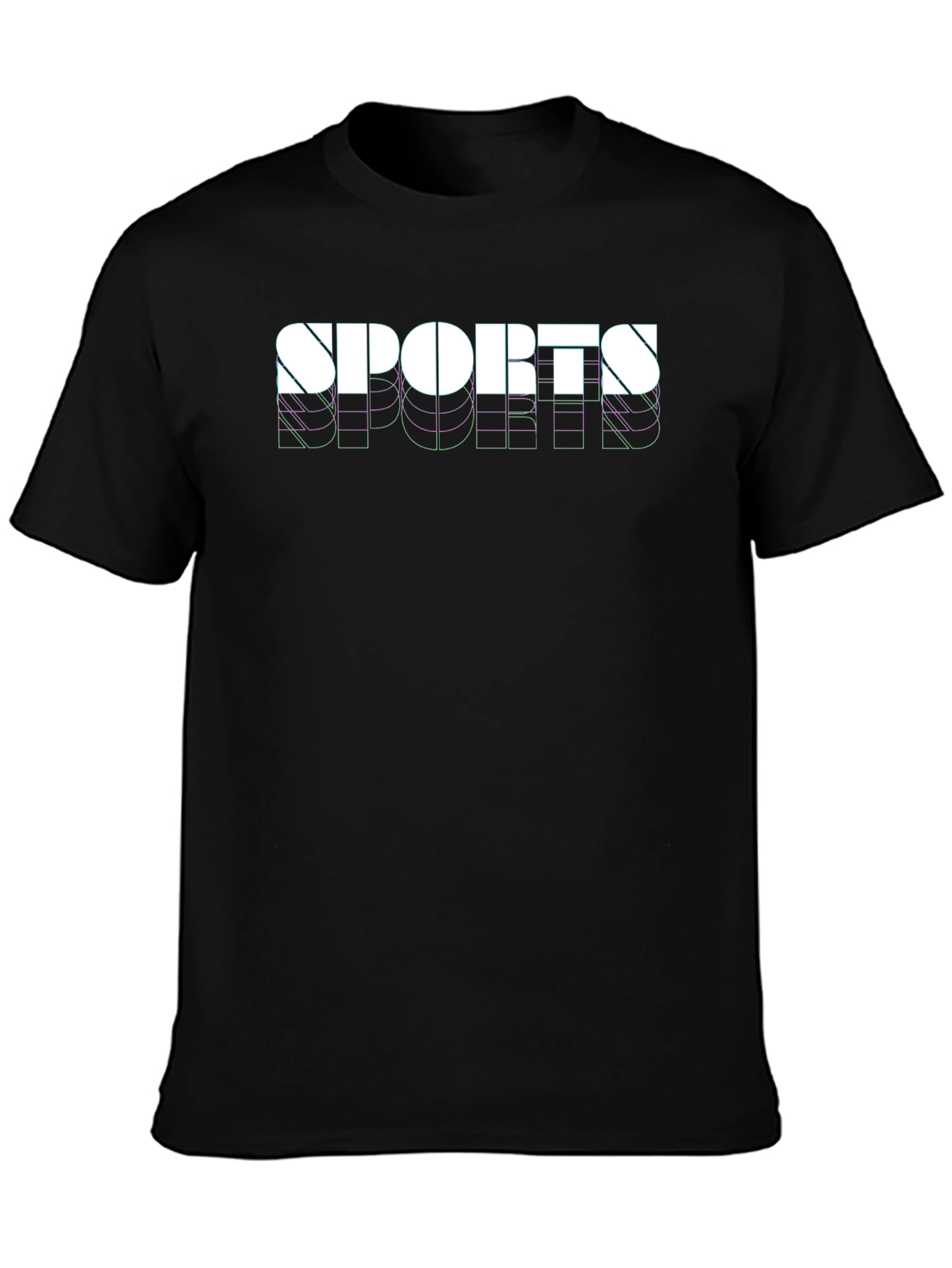 Sports Graphic Black T-Shirt - 3