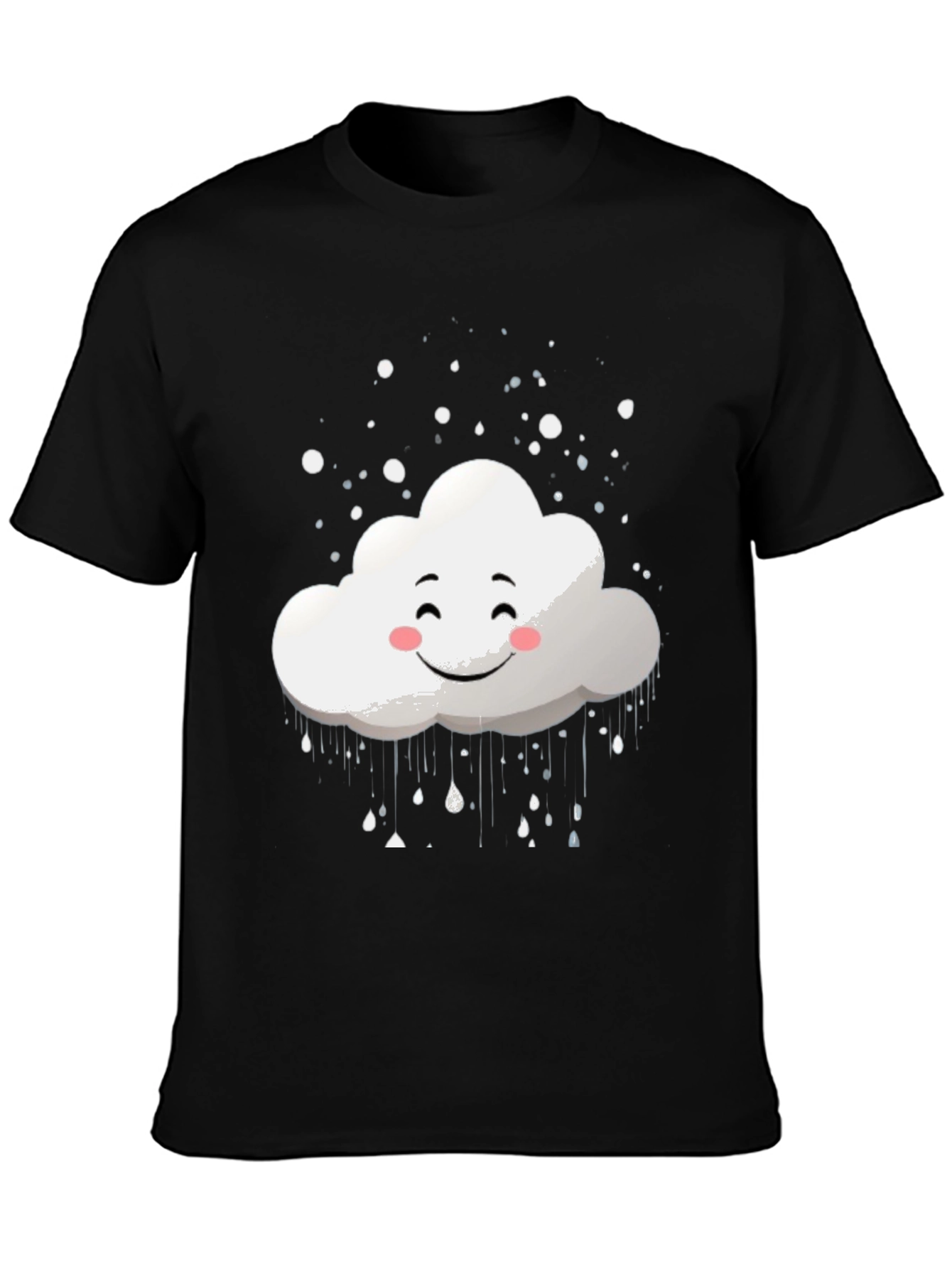 Black Cloud Graphic Tee - Happy Weather T-Shirt view 3