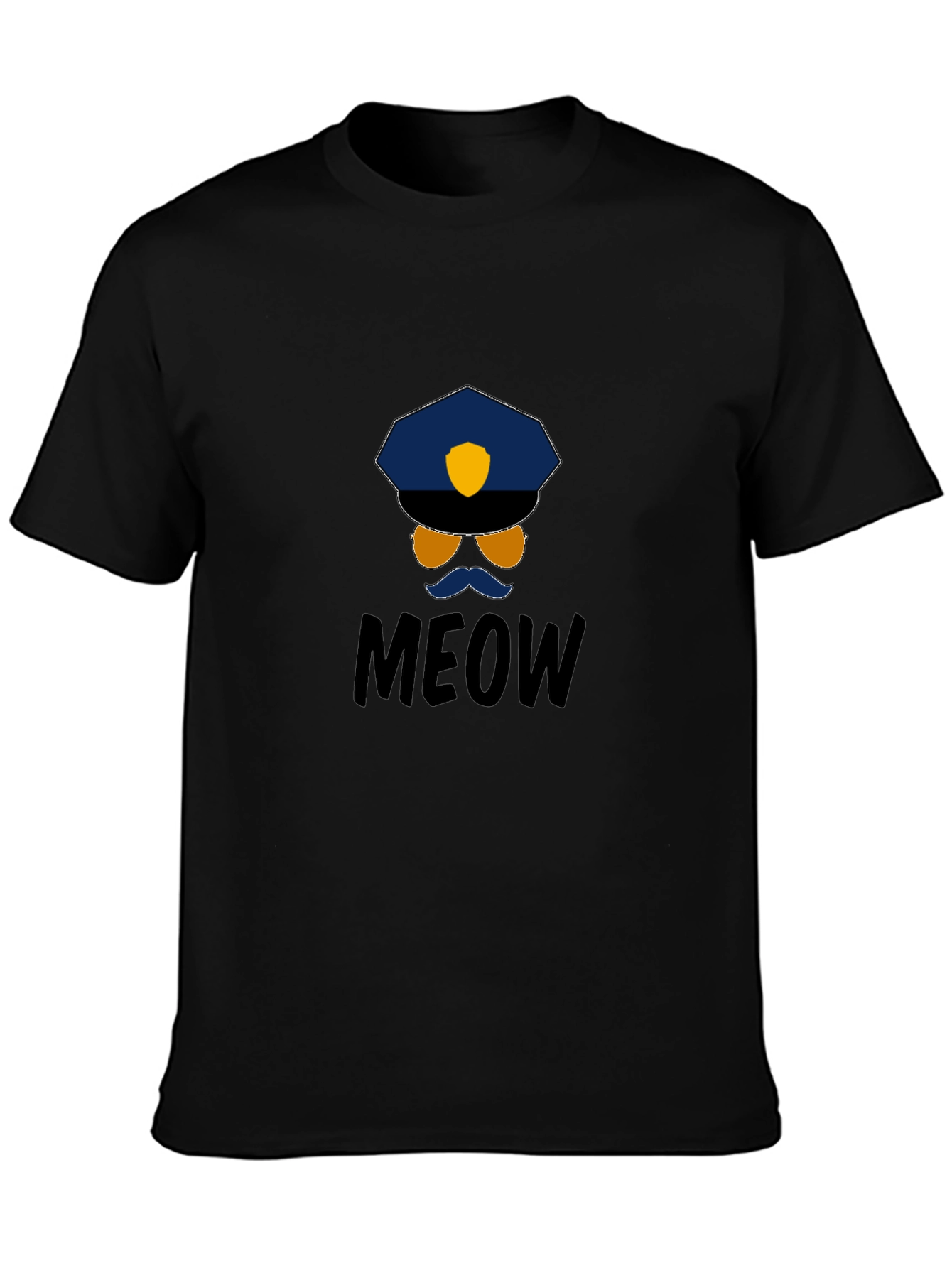 Meow Cop T-Shirt: Humorous Graphic Tee - 3