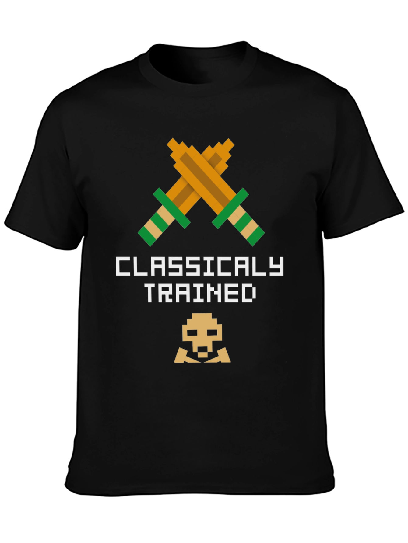 Black Classically Trained Retro Gamer T-Shirt view 3