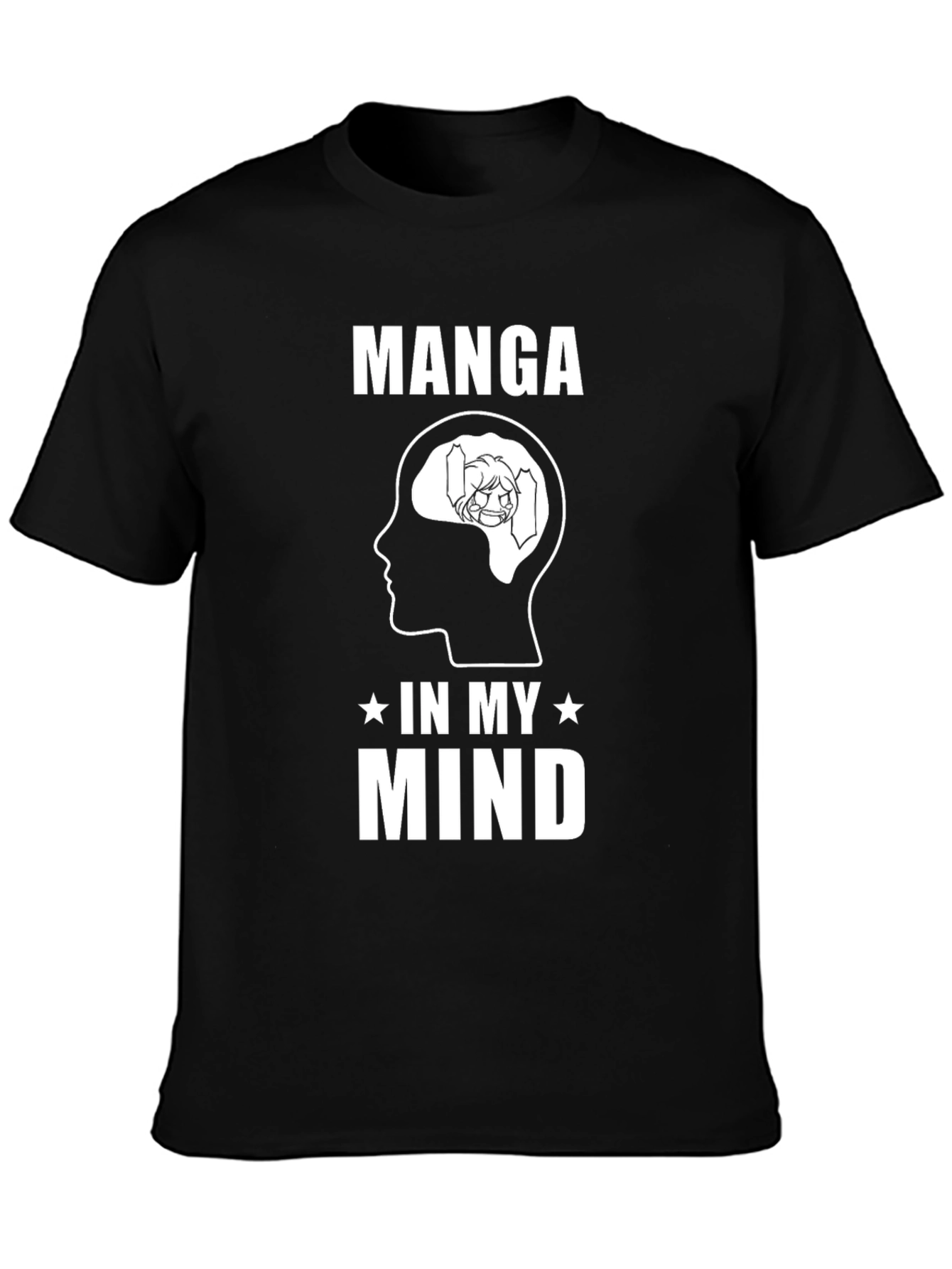 Black Manga In My Mind Graphic T-Shirt view 3