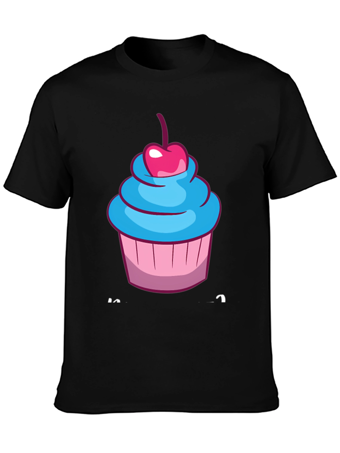 Black Cupcake Graphic T-Shirt - Sweet Tooth Fashion view 3