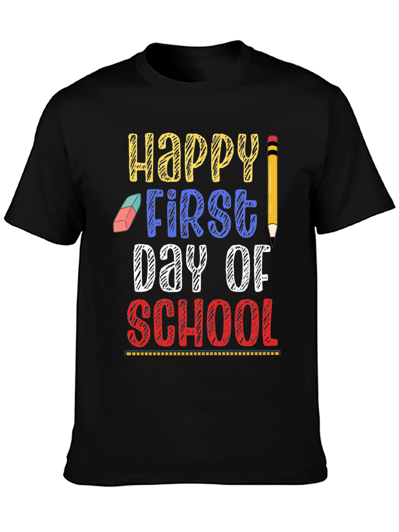 Happy First Day of School Graphic Tee - 3