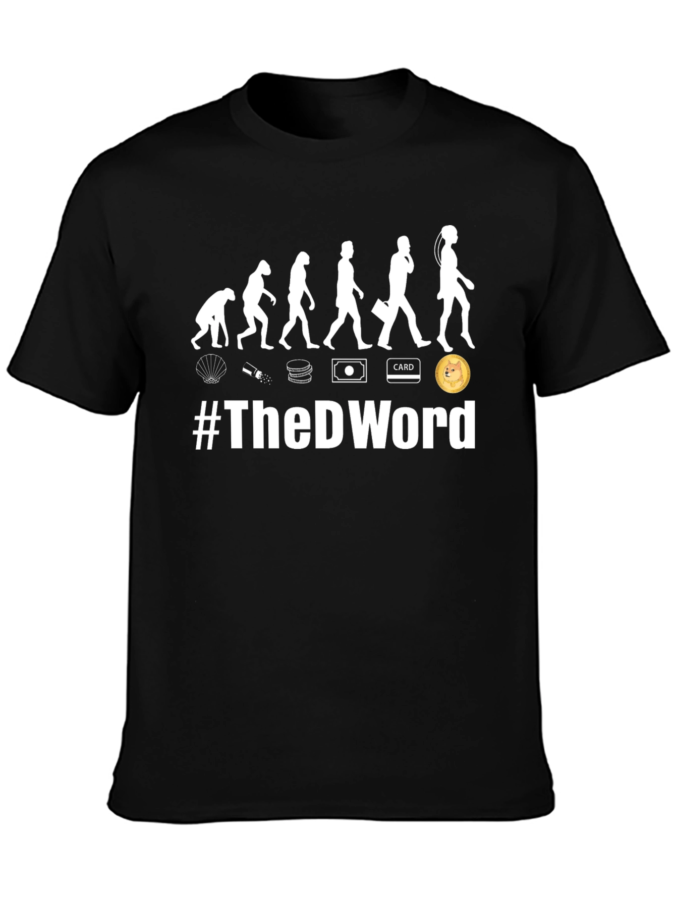 Black The D Word Evolution T-Shirt view 3