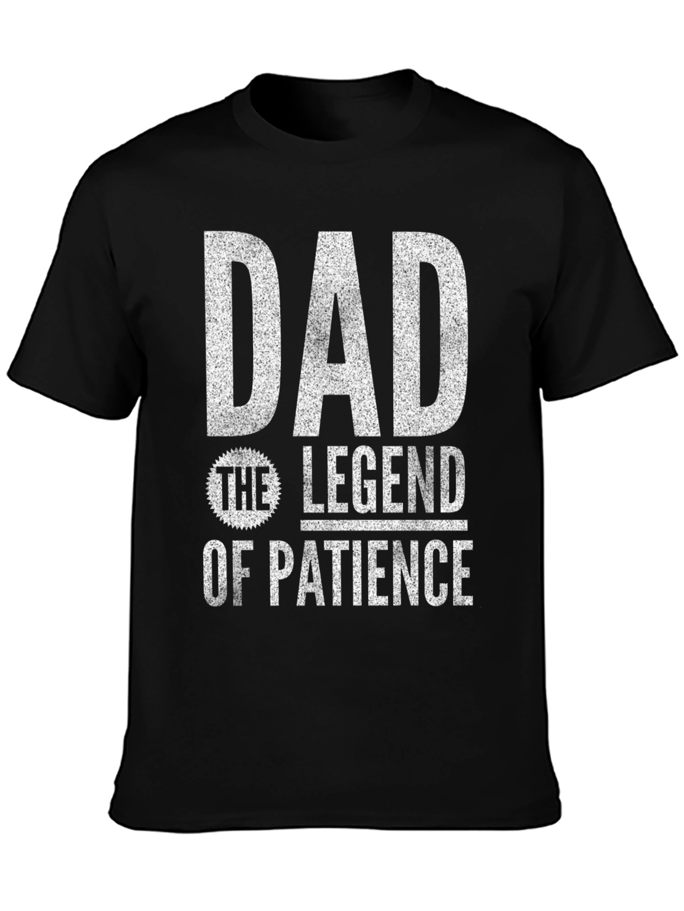 Black Dad Legend of Patience Graphic T-Shirt view 3