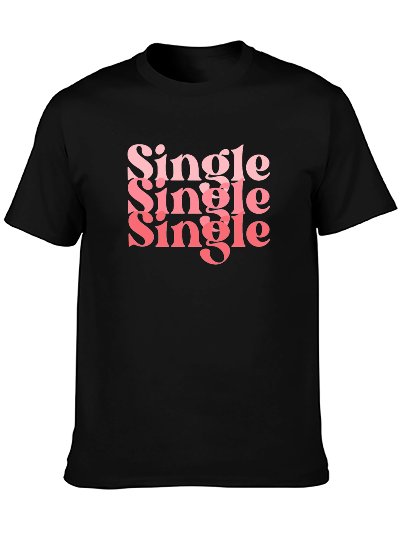 Black Single Graphic Tee view 3