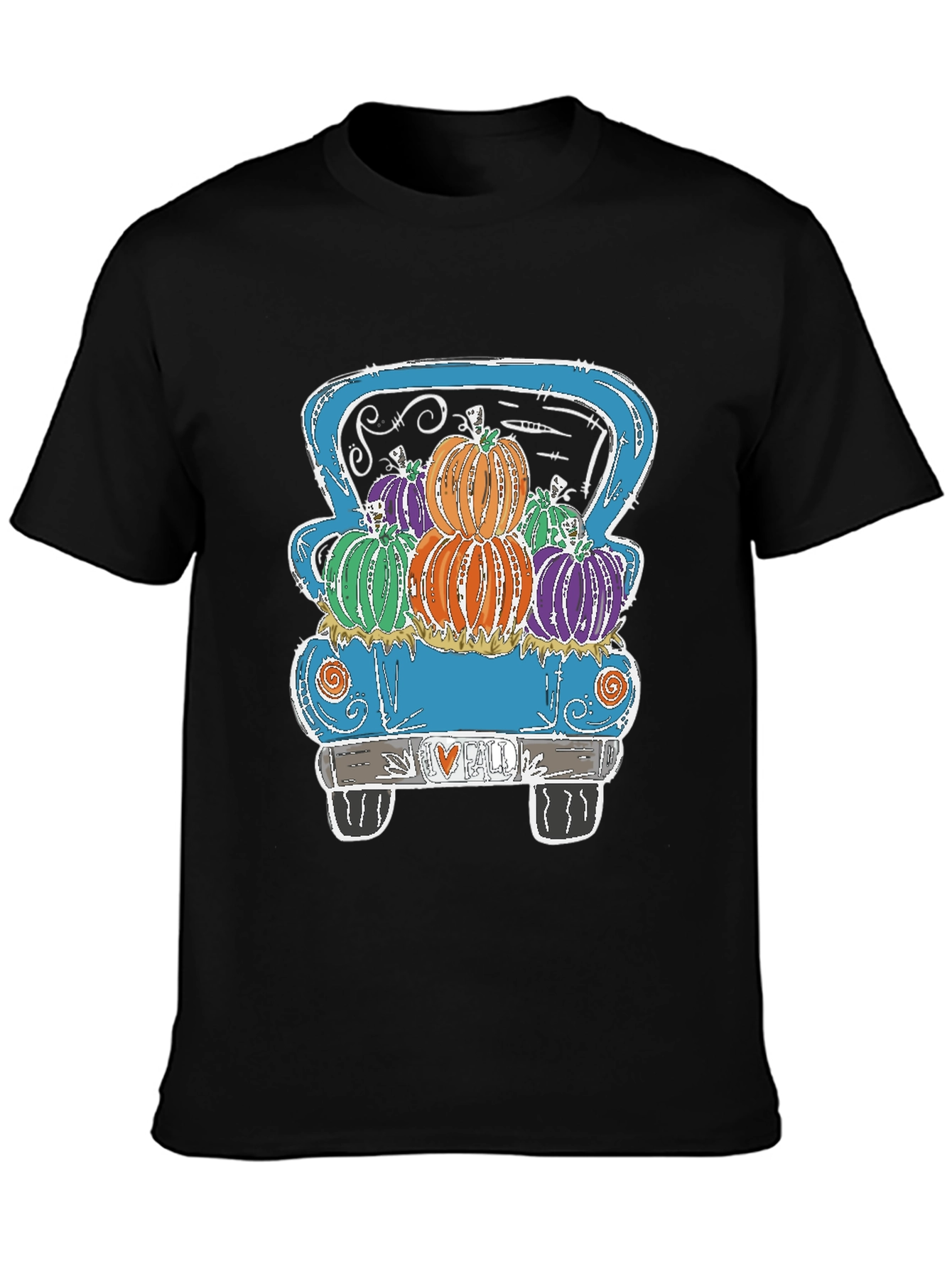 Fall Pumpkin Truck Graphic Tee - 3
