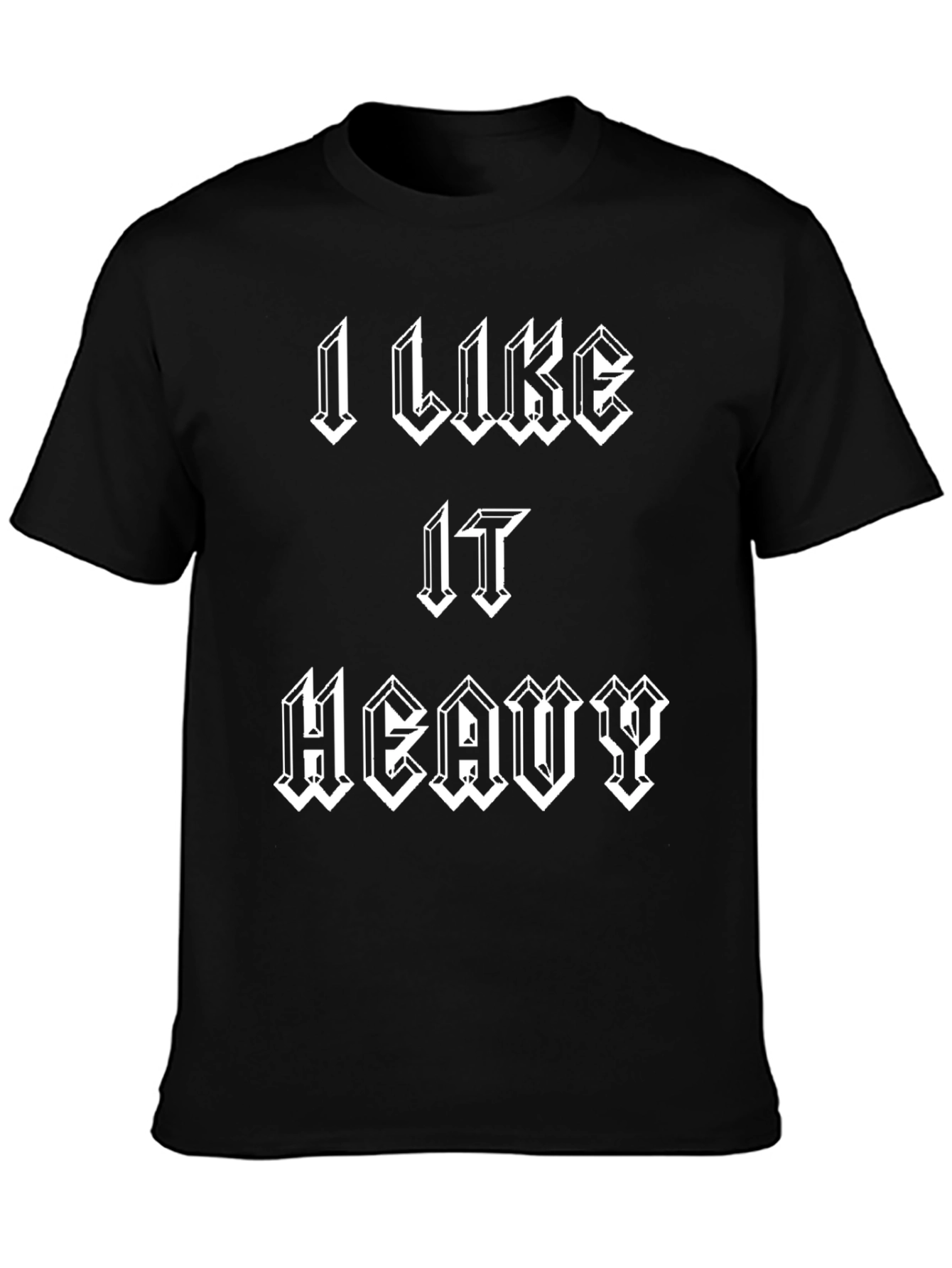Black I Like It Heavy Graphic Tee - Black view 3