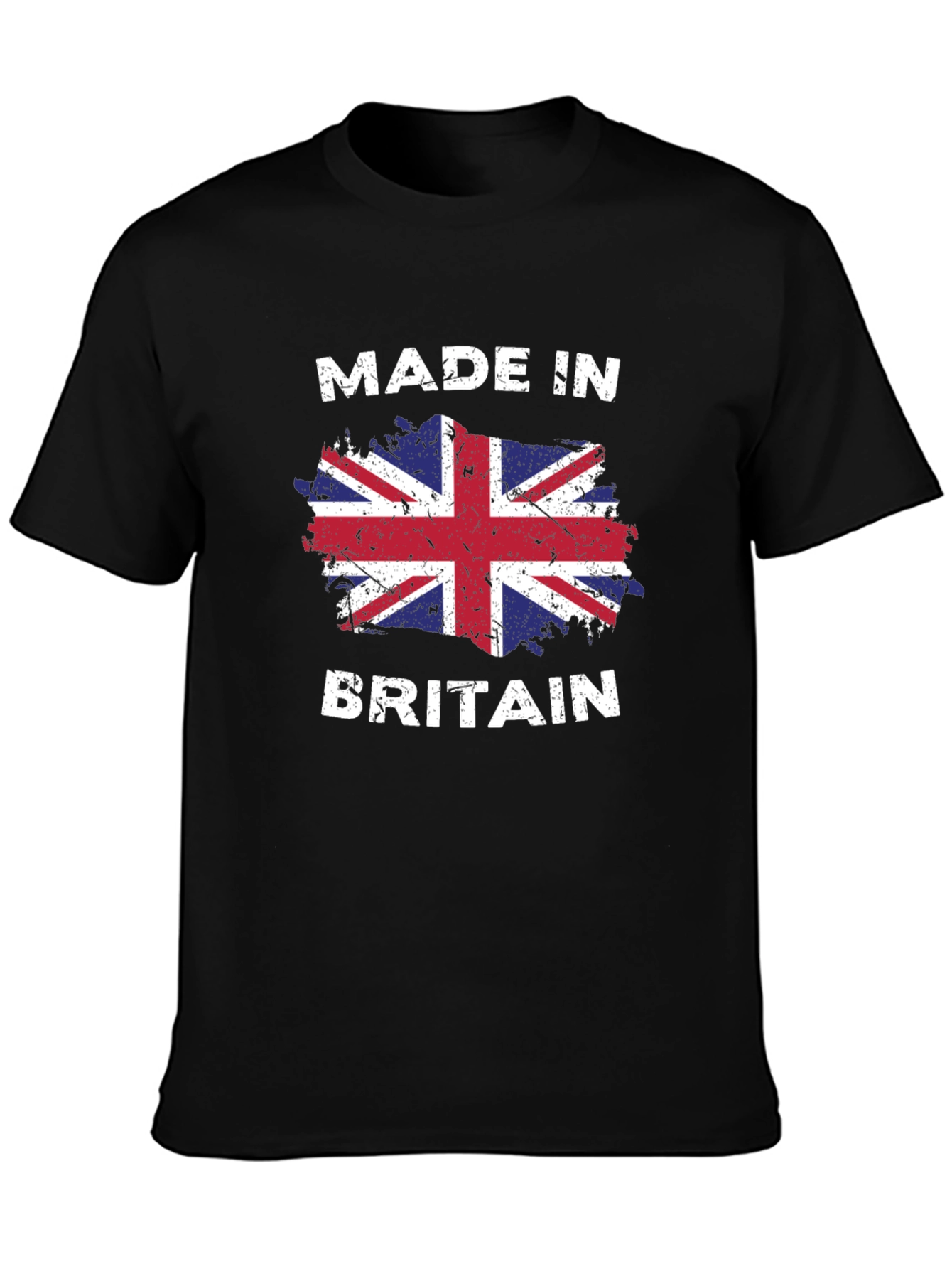 Black Made in Britain Flag Graphic T-Shirt view 3