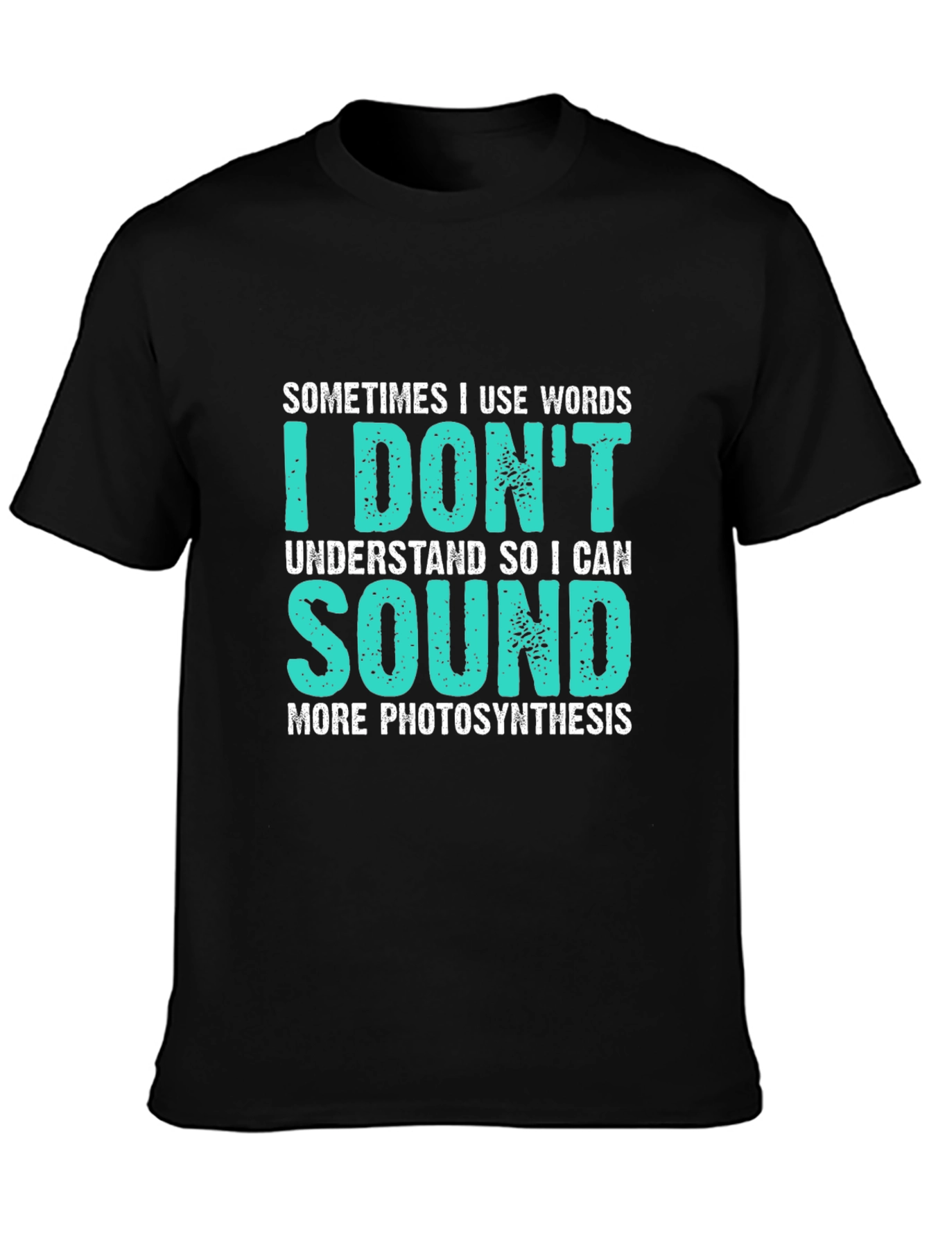 Black Funny Photosynthesis T-Shirt view 3