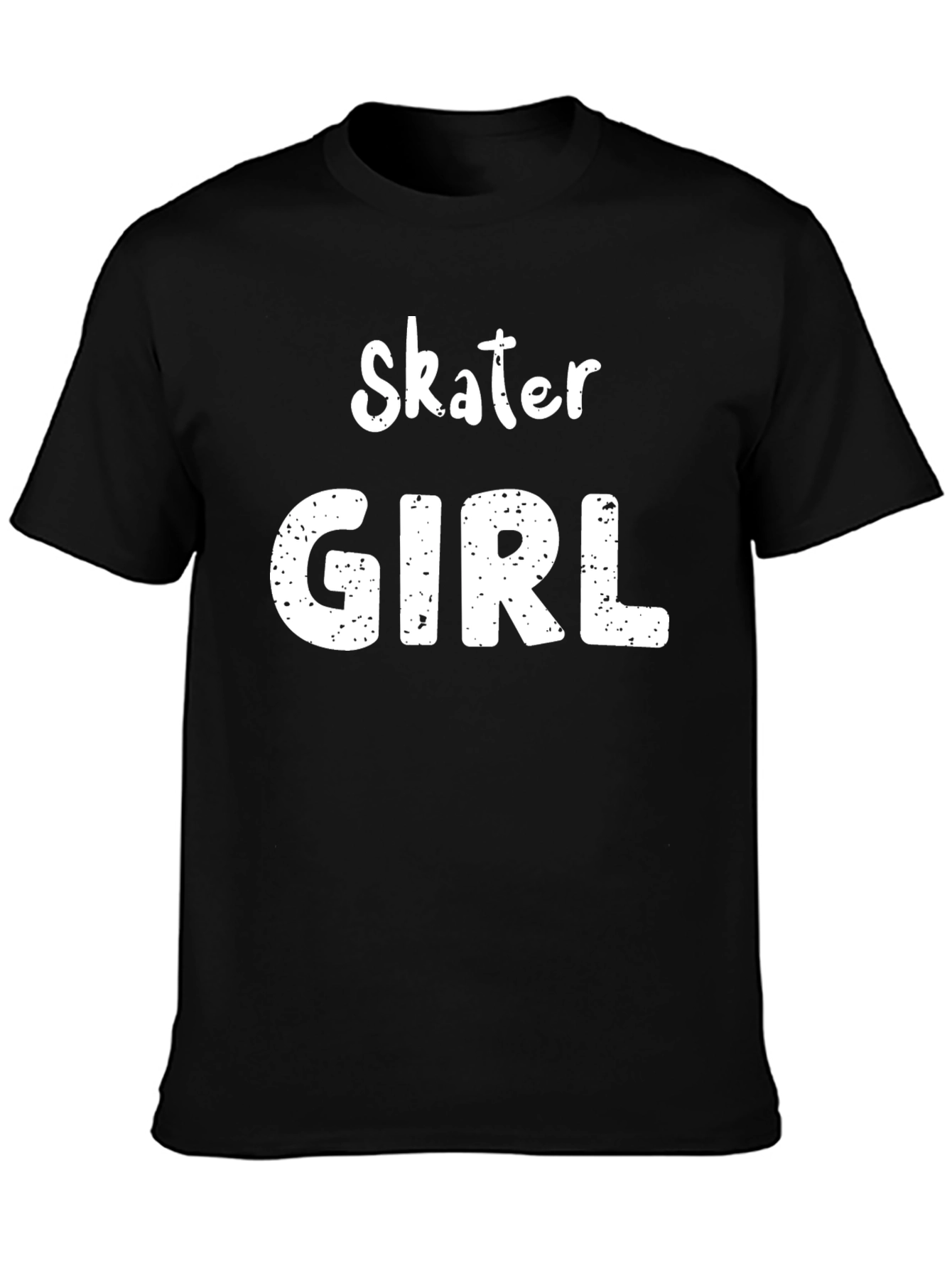 Black Skater Girl Graphic Tee - Cool & Casual view 3