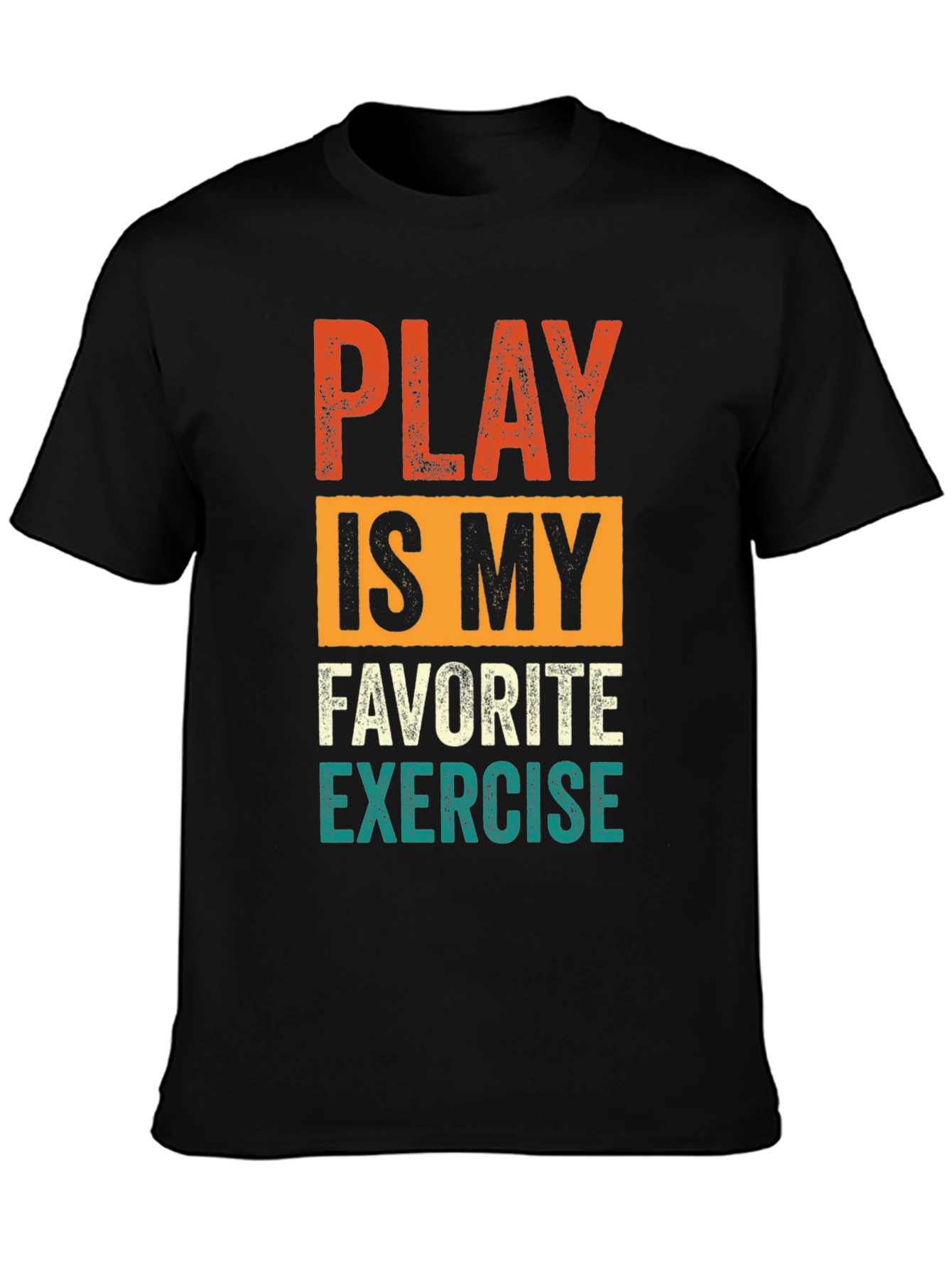 Black Play is My Favorite Exercise Graphic Tee view 3